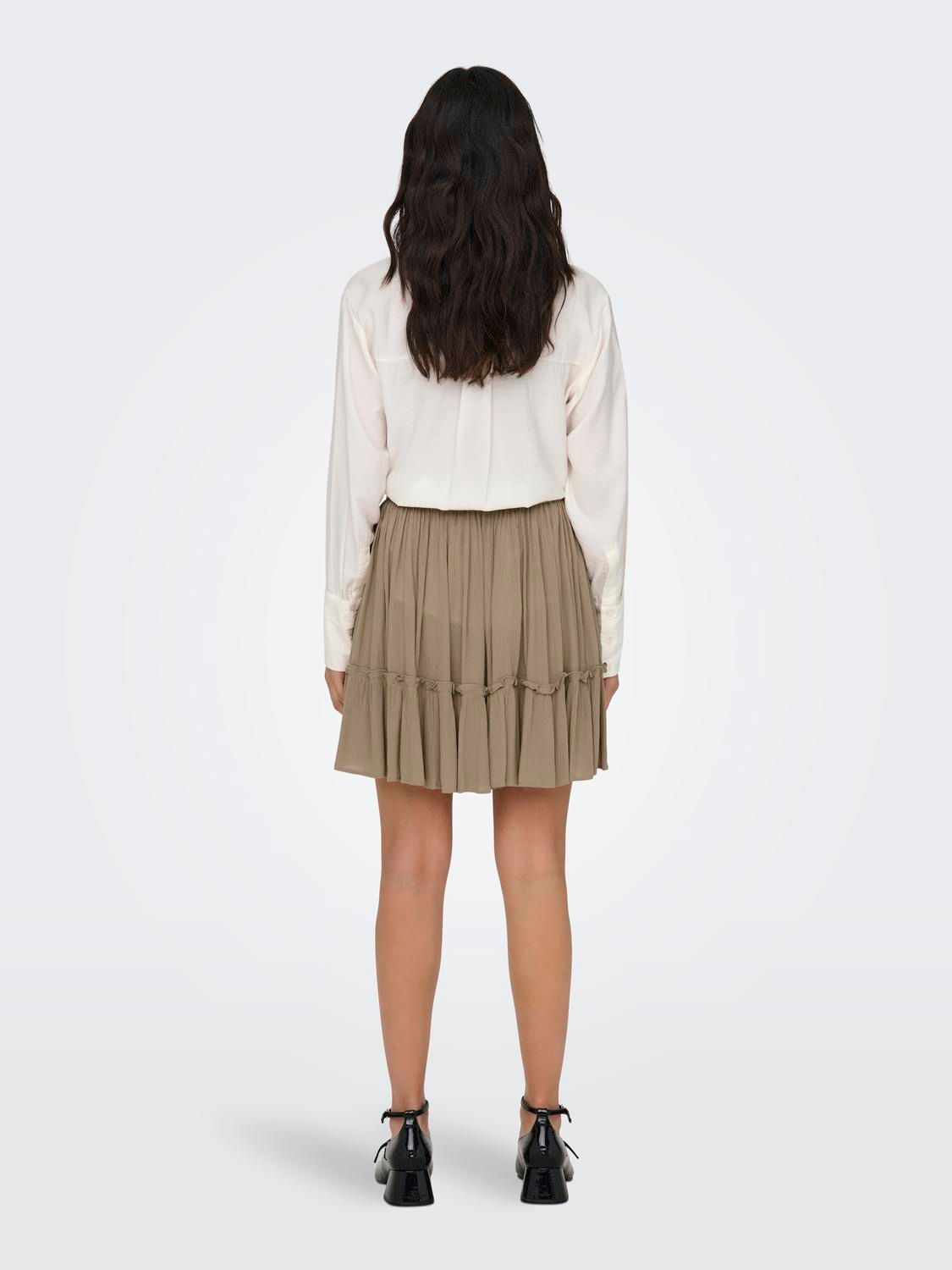 Only ONLIBIZA LIFE  SHORT SKIRT WVN NOOS Mocha Meringue 2900147812017