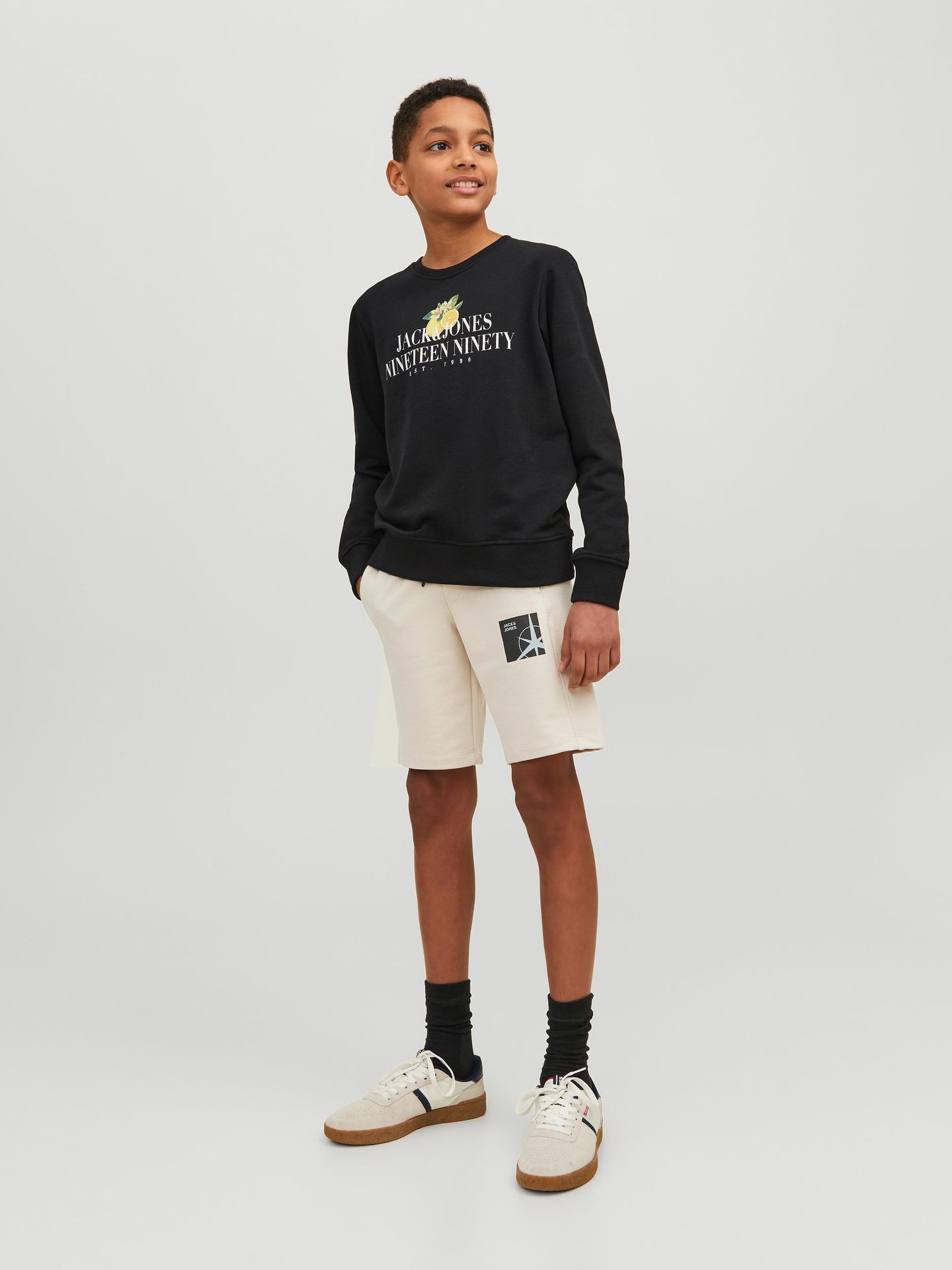 Jack & Jones JPSTFILO SWEAT SHORTS FB JNR Moonbeam 00102955-EKA26011400000733