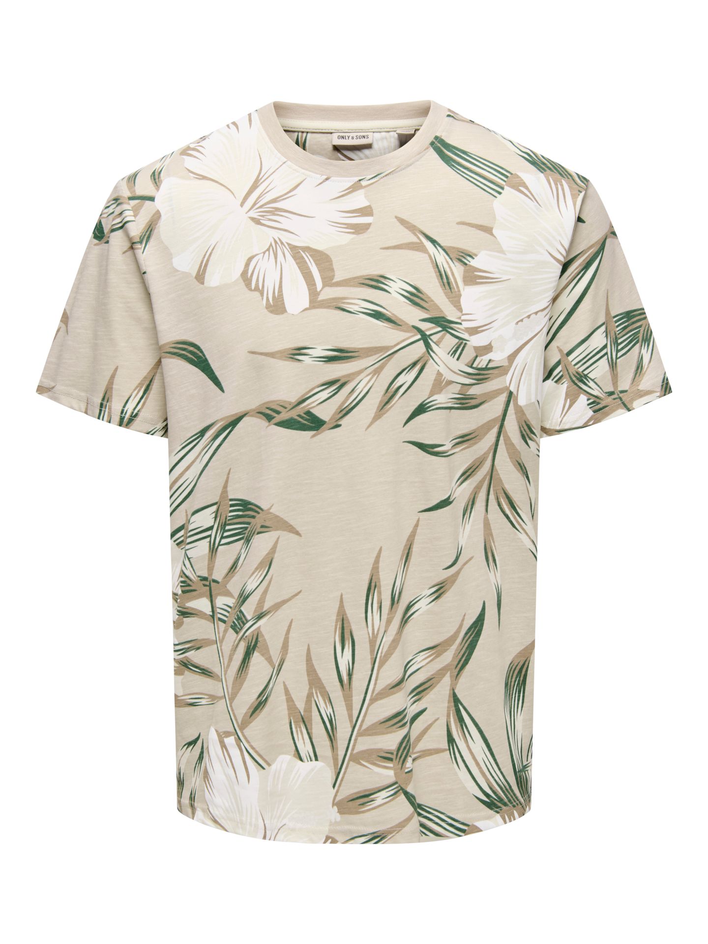 Only & Sons ONSKLOP REG SS FLORAL TEE NOOS Silver Lining/LILY 2900154396043