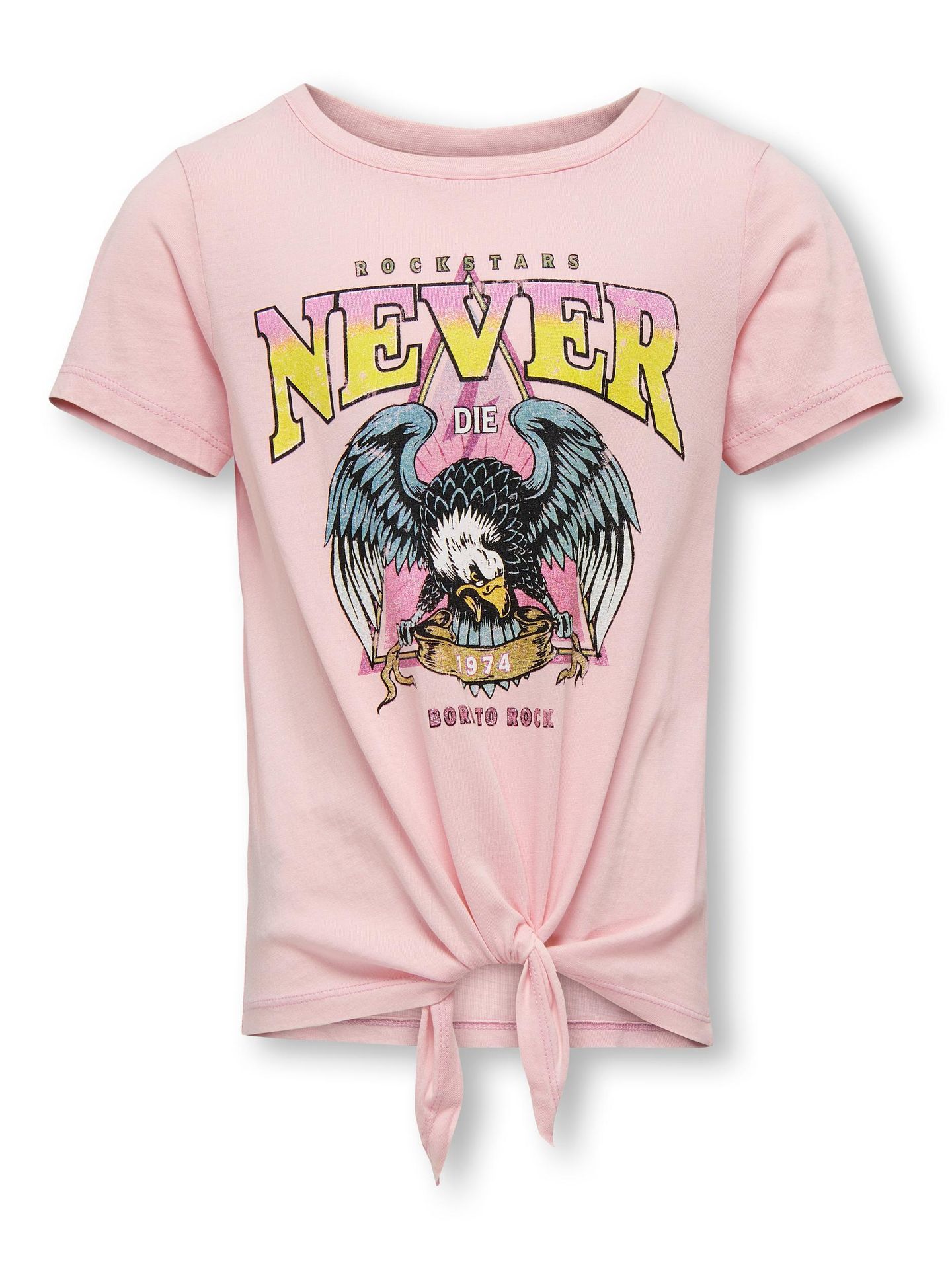 Kids Only KOGLUCY S/S KNOT EAGLE TOP BOX JRS Tickled Pink/Never 00103088-EKA26011400001507