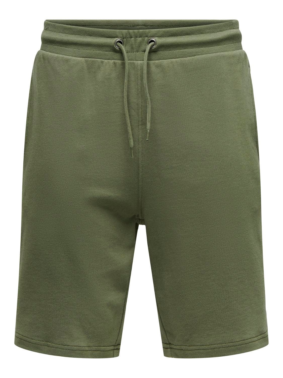 Only & Sons ONSNEIL SWEAT SHORTS Olive Night 2900147660045