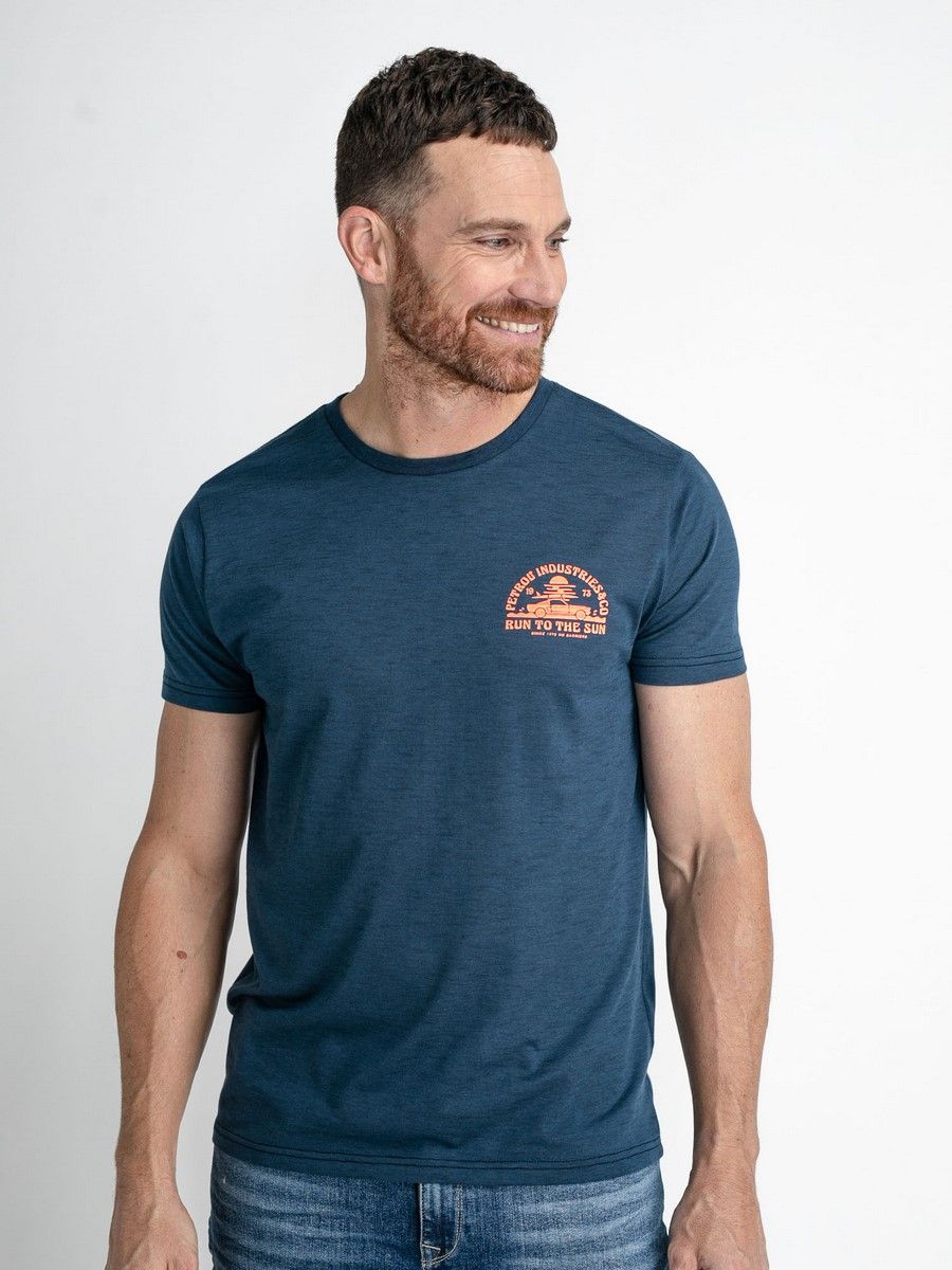 Petrol Industries Men T-Shirt SS Classic Print Stone Blue5081 00103178-EKA26002700000060