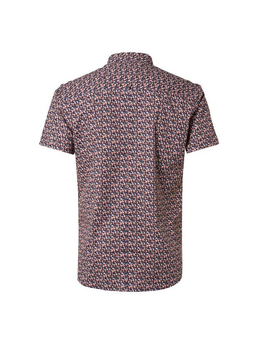 No Excess Shirt Short Sleeve Allover Printed Papaya 192 2900137358020