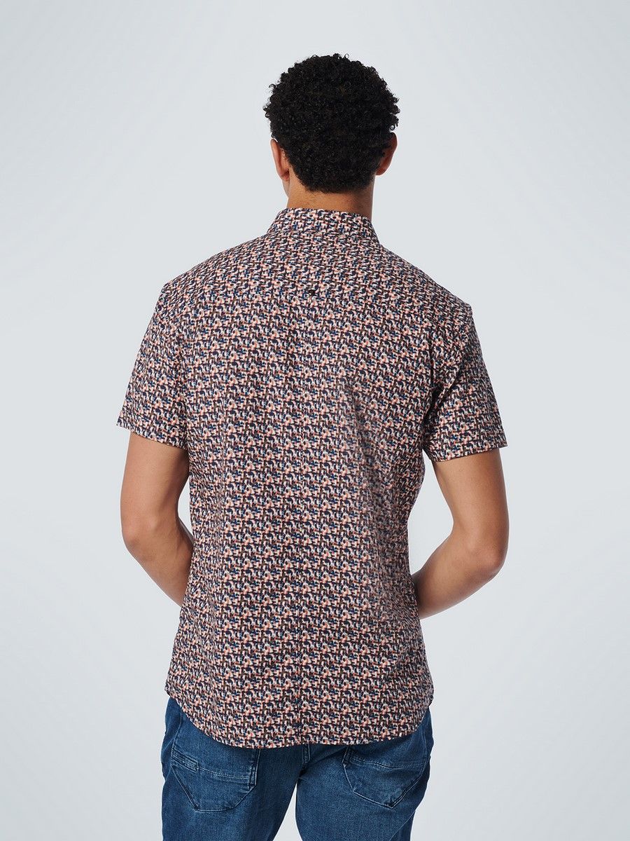 No Excess Shirt Short Sleeve Allover Printed Papaya 192 2900137358020