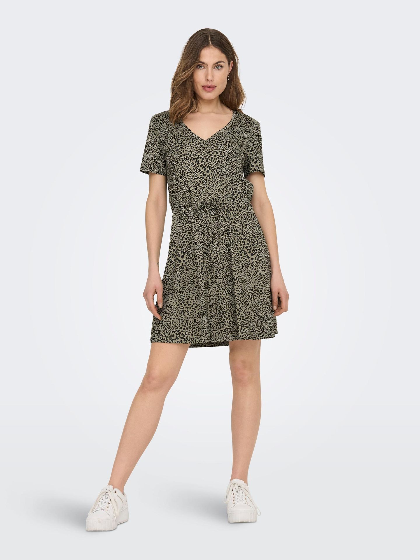 Only ONLMAY S/S V-NECK SHORT DRESS JRS N Mermaid/Petra leo 2900137947026