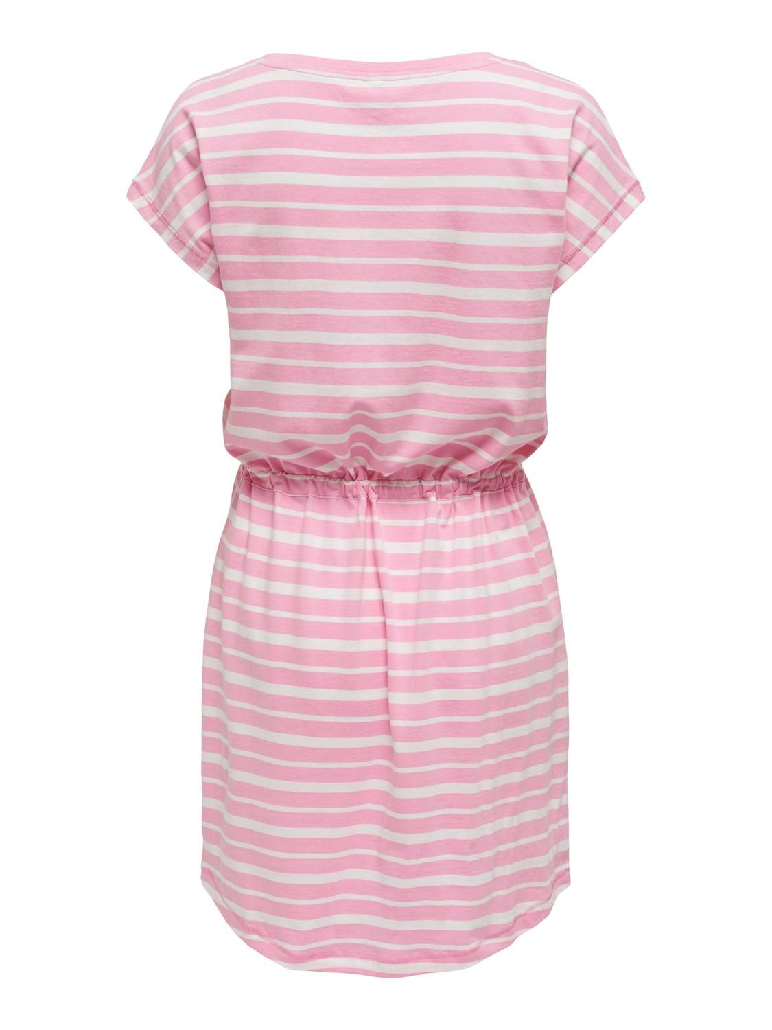 Only ONLMAY S/S DRESS NOOS Begonia Pink/Cloud dancer (ella) 2900147023024