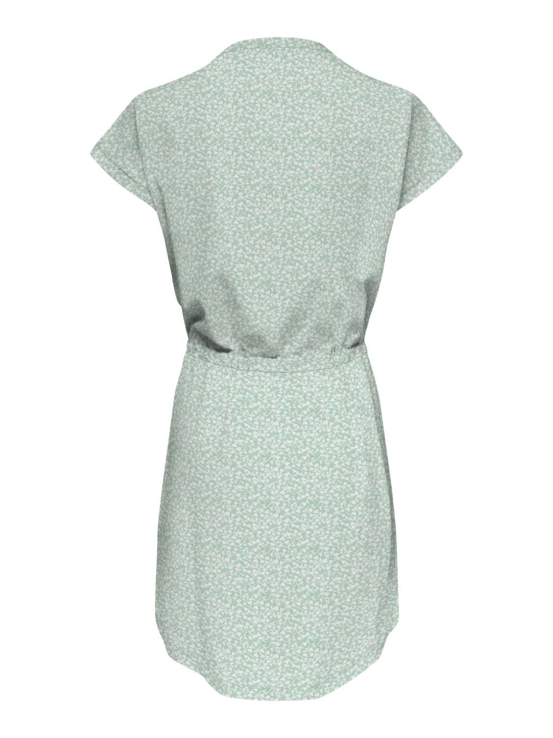 Only ONLMAY S/S DRESS NOOS Subtle Green/Mia ditsy 2900147024038