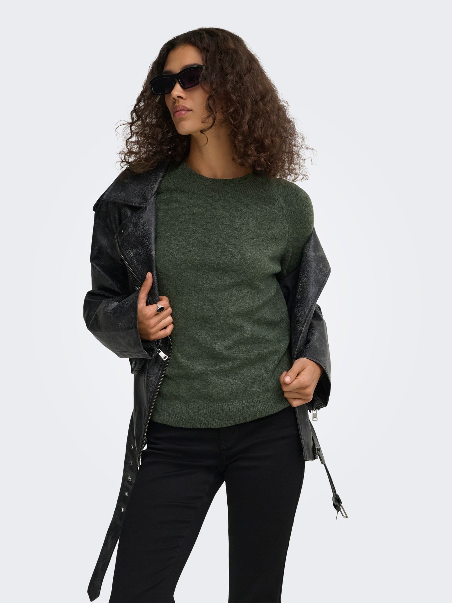 Only ONLRICA LIFE L/S PULLOVER  KNT NOOS Kambaba/Melange 2900168298067