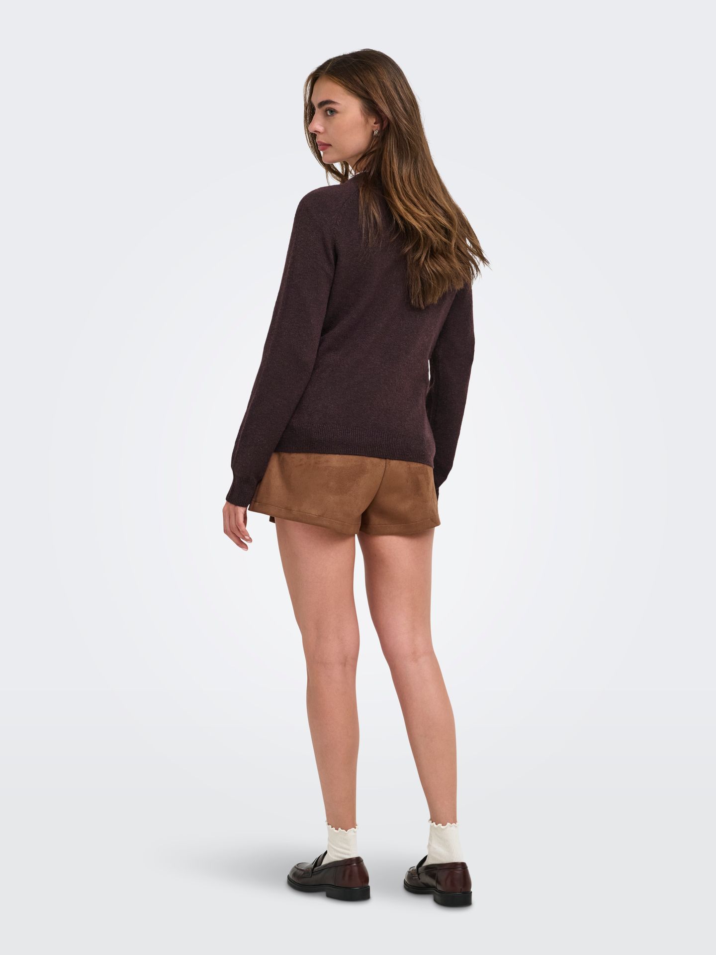 Only ONLRICA LIFE L/S PULLOVER  KNT NOOS Fudge/Melange 2900168316068