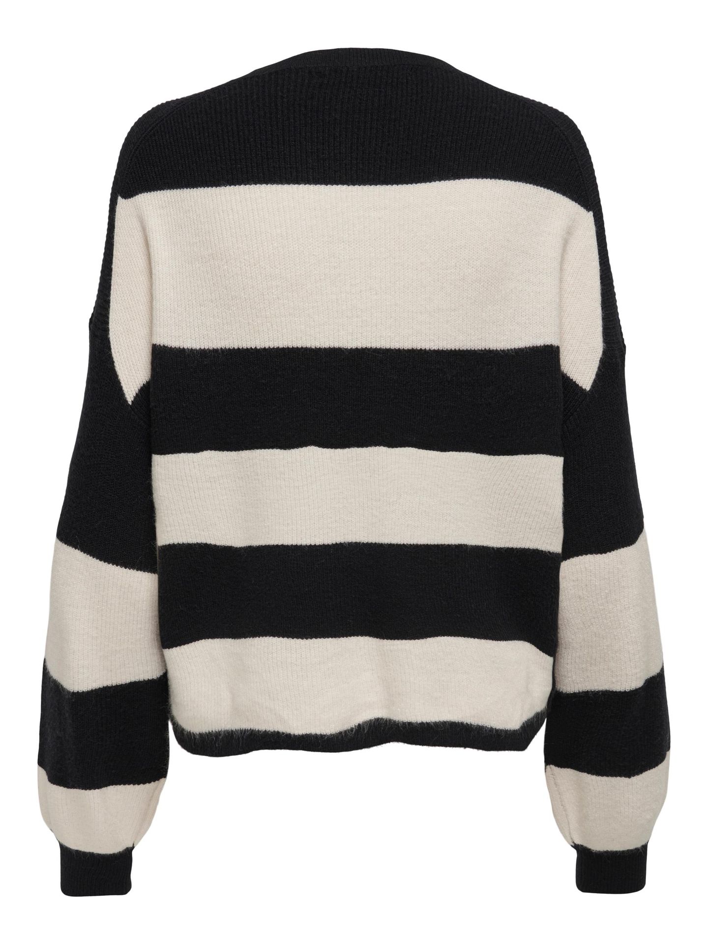 Only ONLATIA L/S STRIPE PULLOVER KNT NOO Black/Whitecap Gray Melange 2900138268045