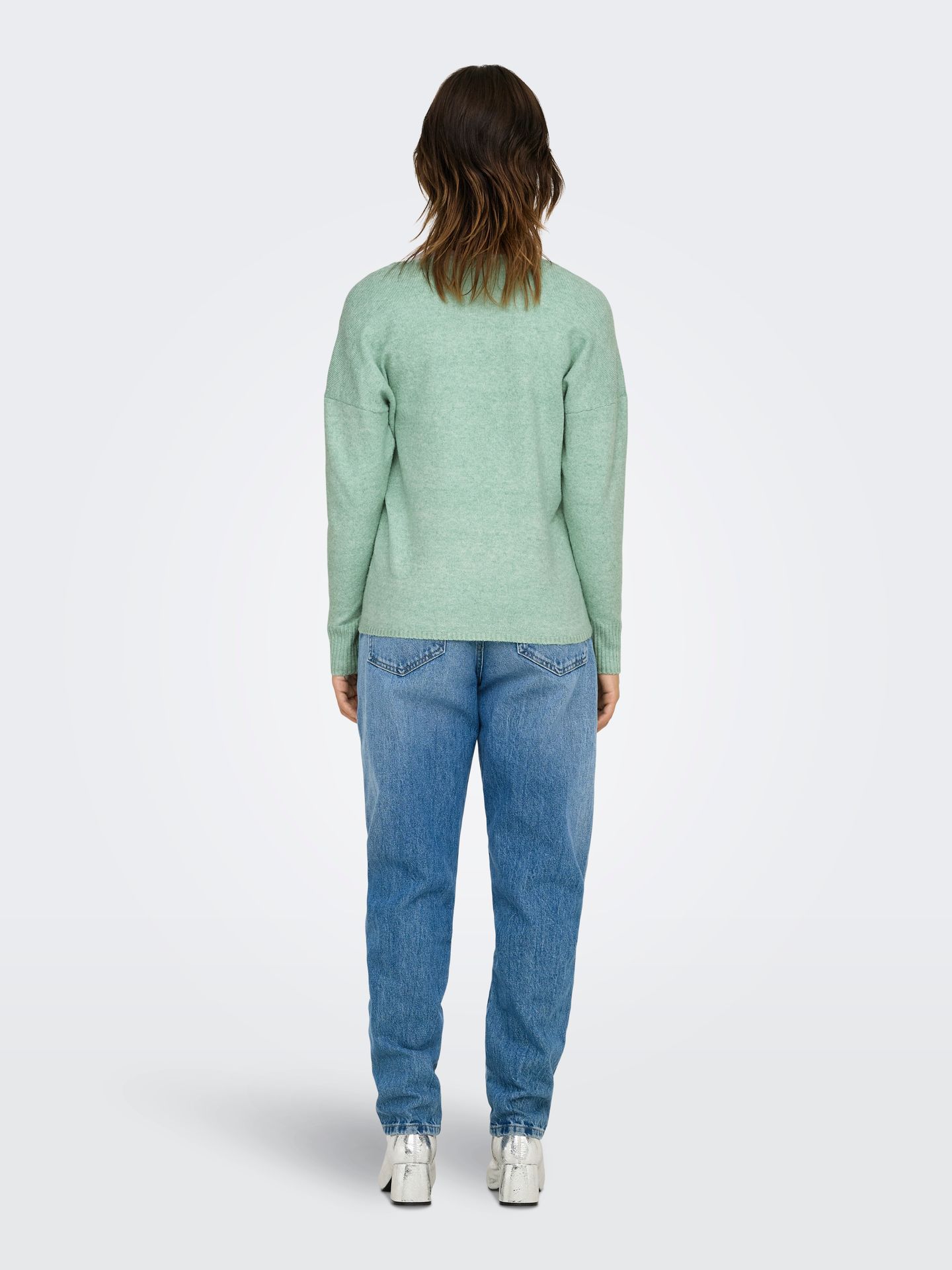 Only ONLRICA LIFE L/S V-NECK PULLO KNT N Lichen/W. MELANGE 2900153266057