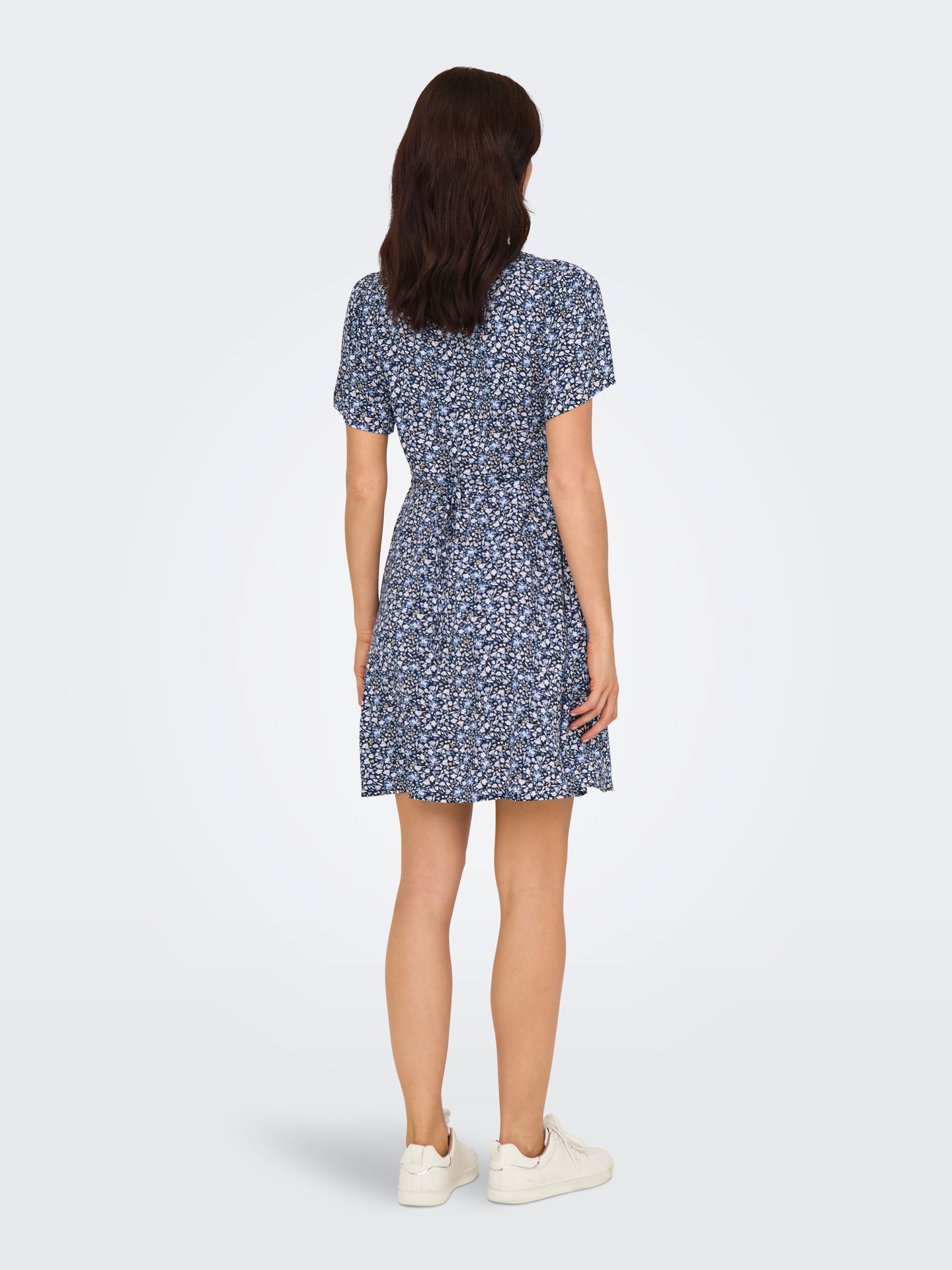 Only ONLEVIDA S/S SHORT DRESS WVN NOOS Night Sky/SOFIA WHITE BLUE DITSY 2900166547051