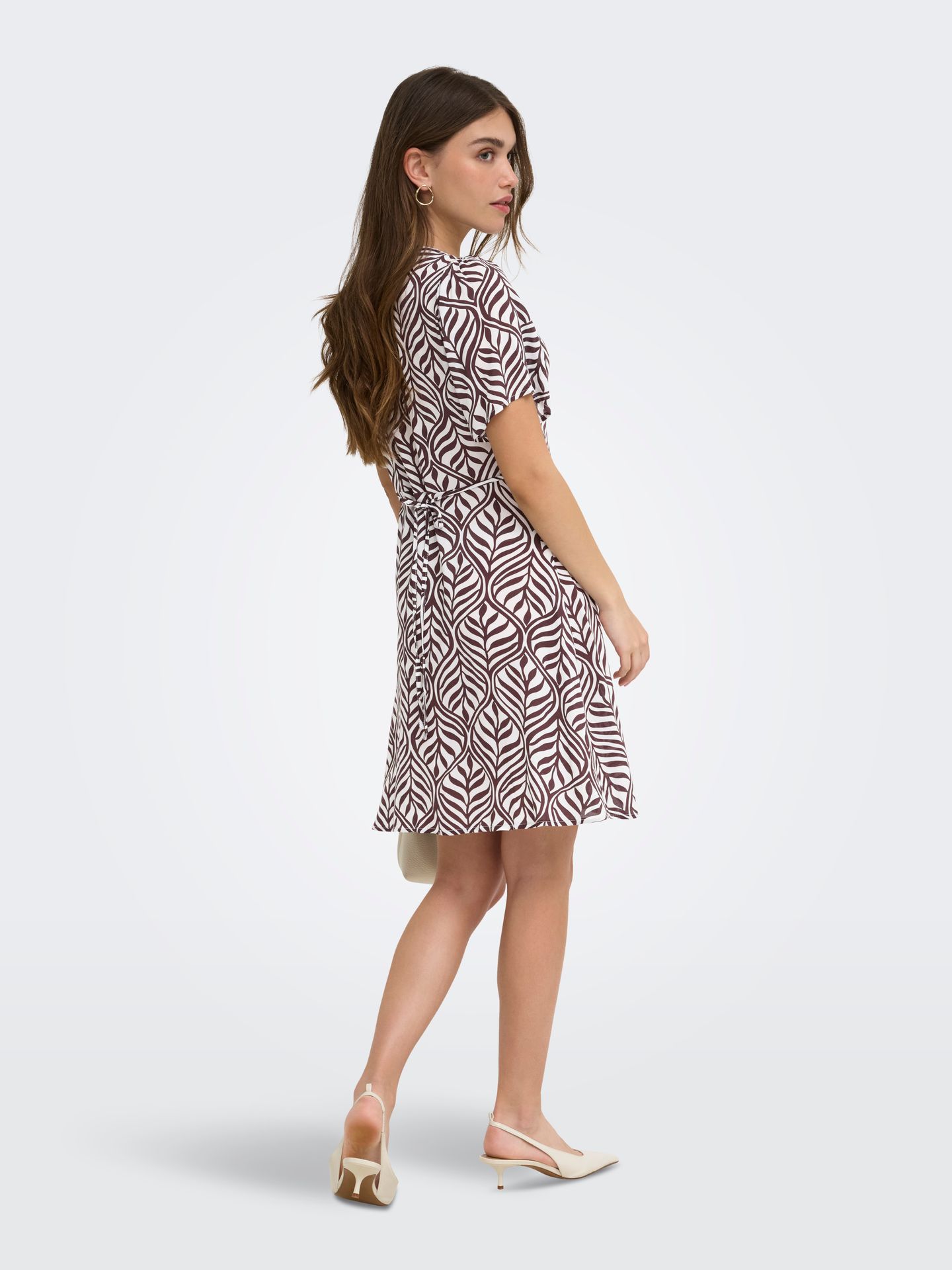 Only ONLEVIDA S/S SHORT DRESS WVN NOOS Fudge/KELLY LEAF 2900166550013