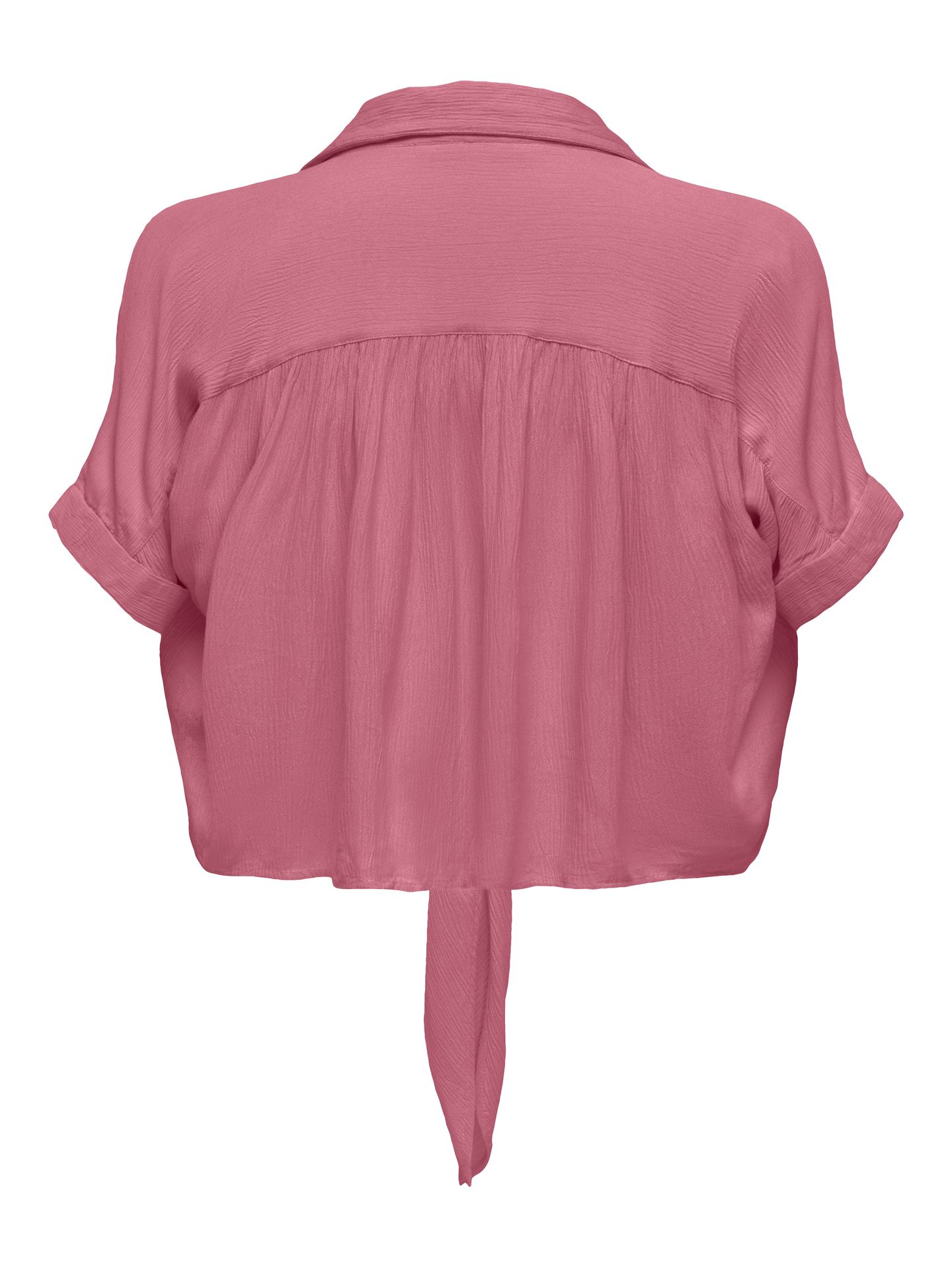 Only ONLPAULA LIFE S/S TIE SHIRT WVN NOO Heather Rose 00103672-EKA26011400003426