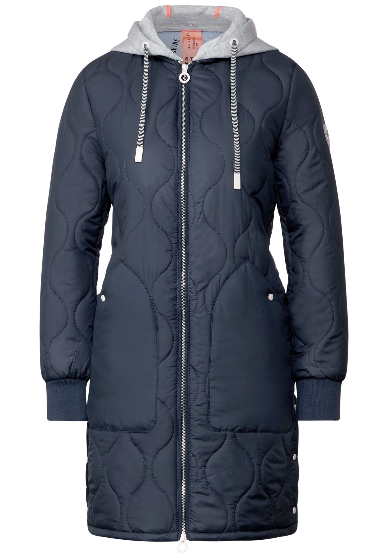 Street-One Light padded coat w Marine 00103682-B1