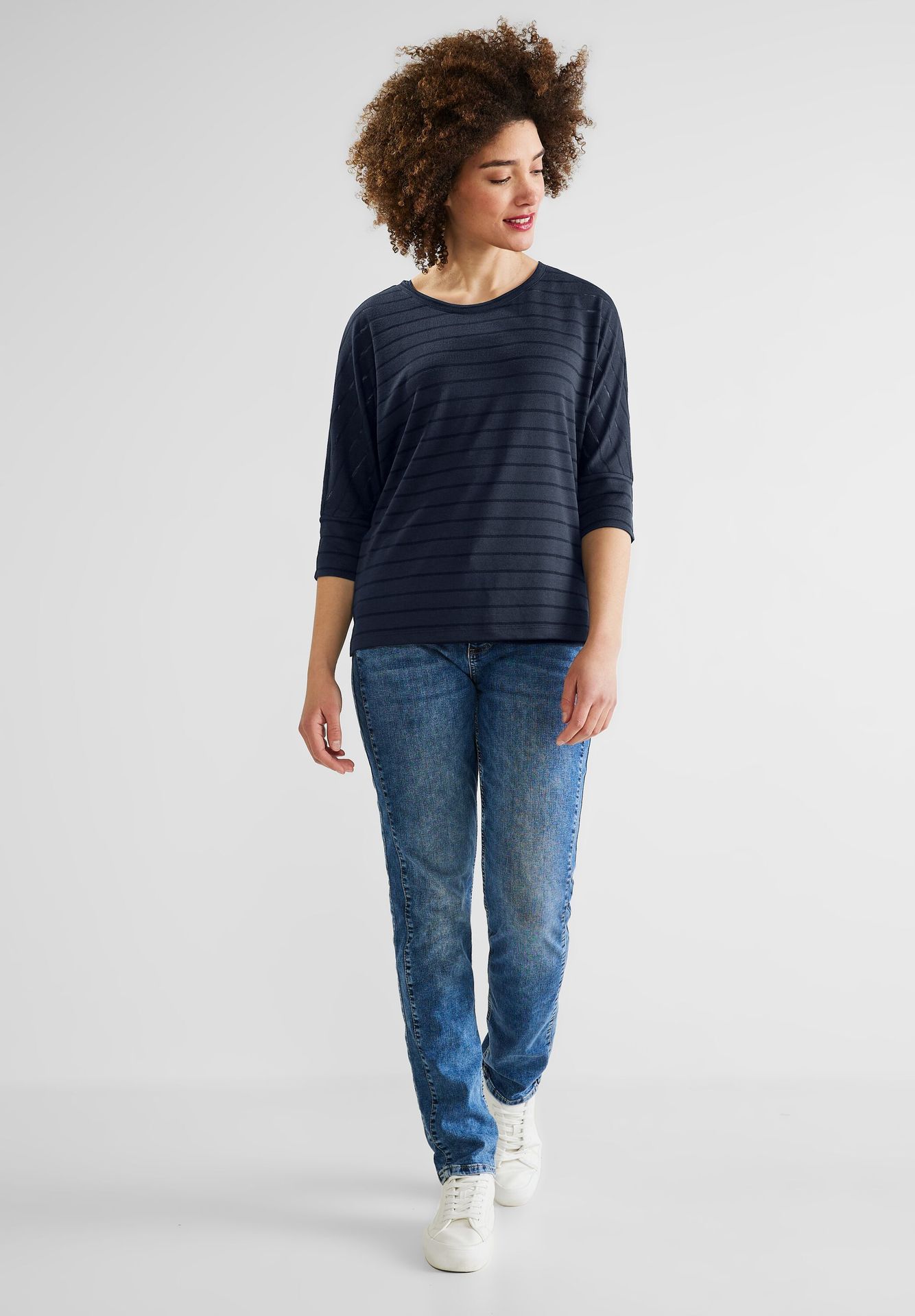 Street-One Stripe dessin shirt Marine 2900138762161