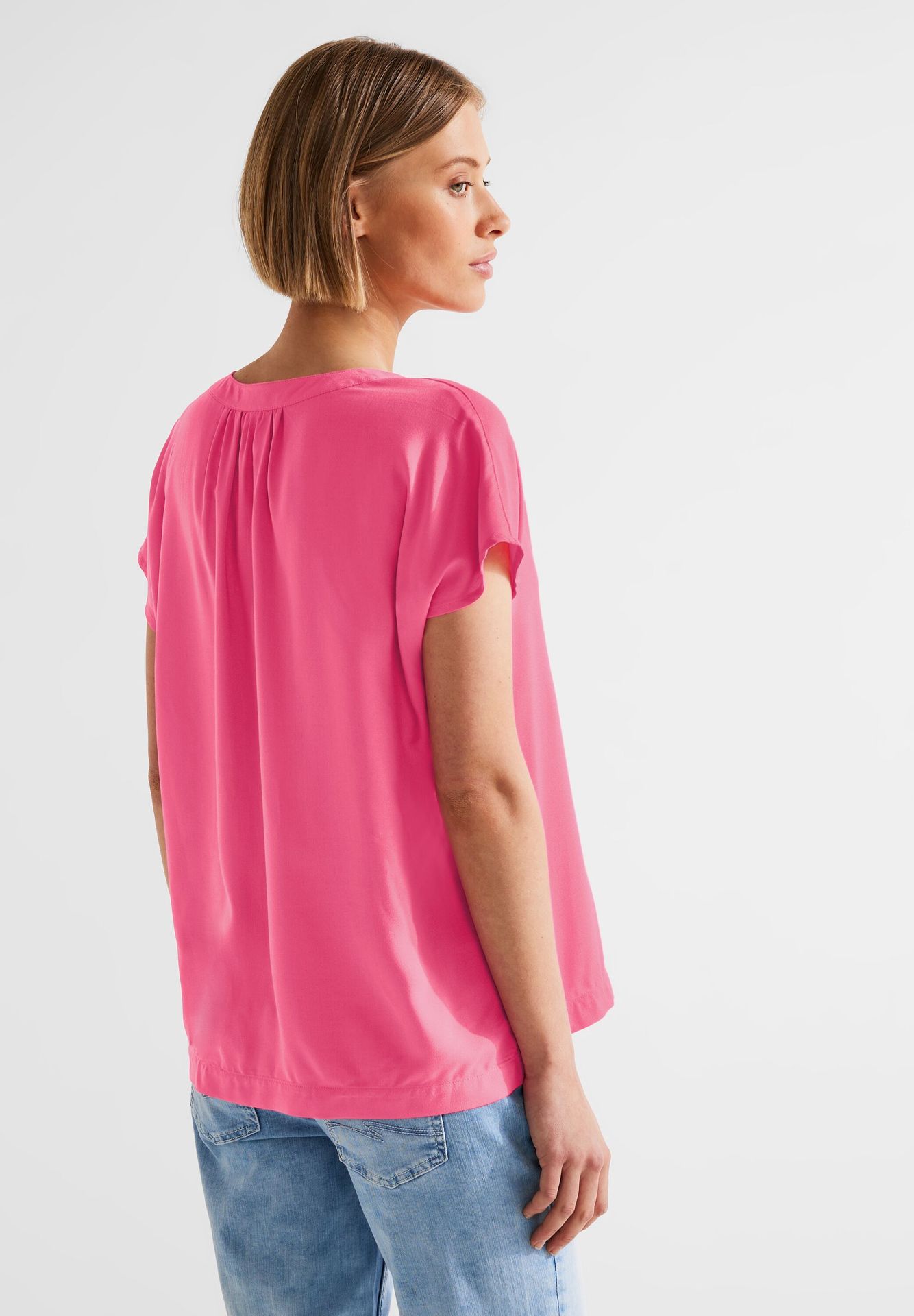 Street-One Qr shirtblouse w splitneck ROSE 2900140624129 Street-One Qr shirtblouse w splitneck ROSE 2900140624129