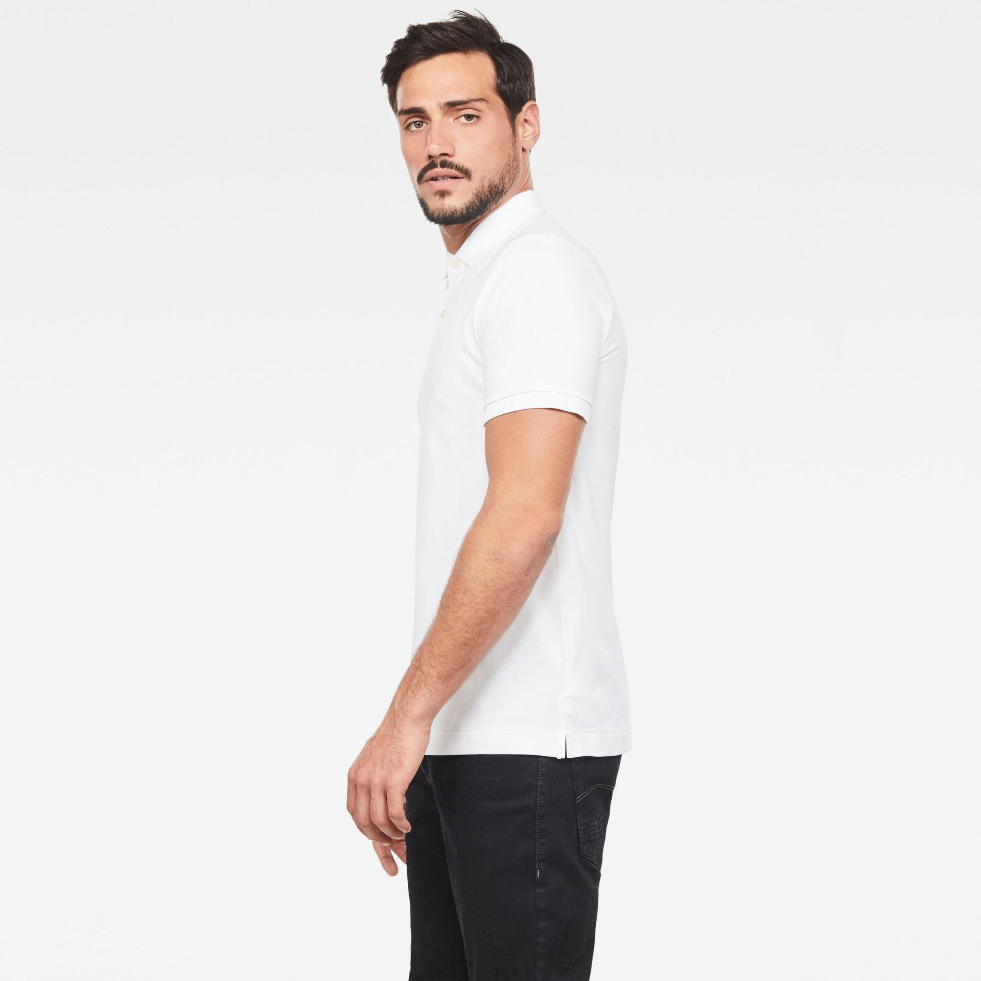 G-star Raw Dunda slim polo s\s 110 white 2900138843068