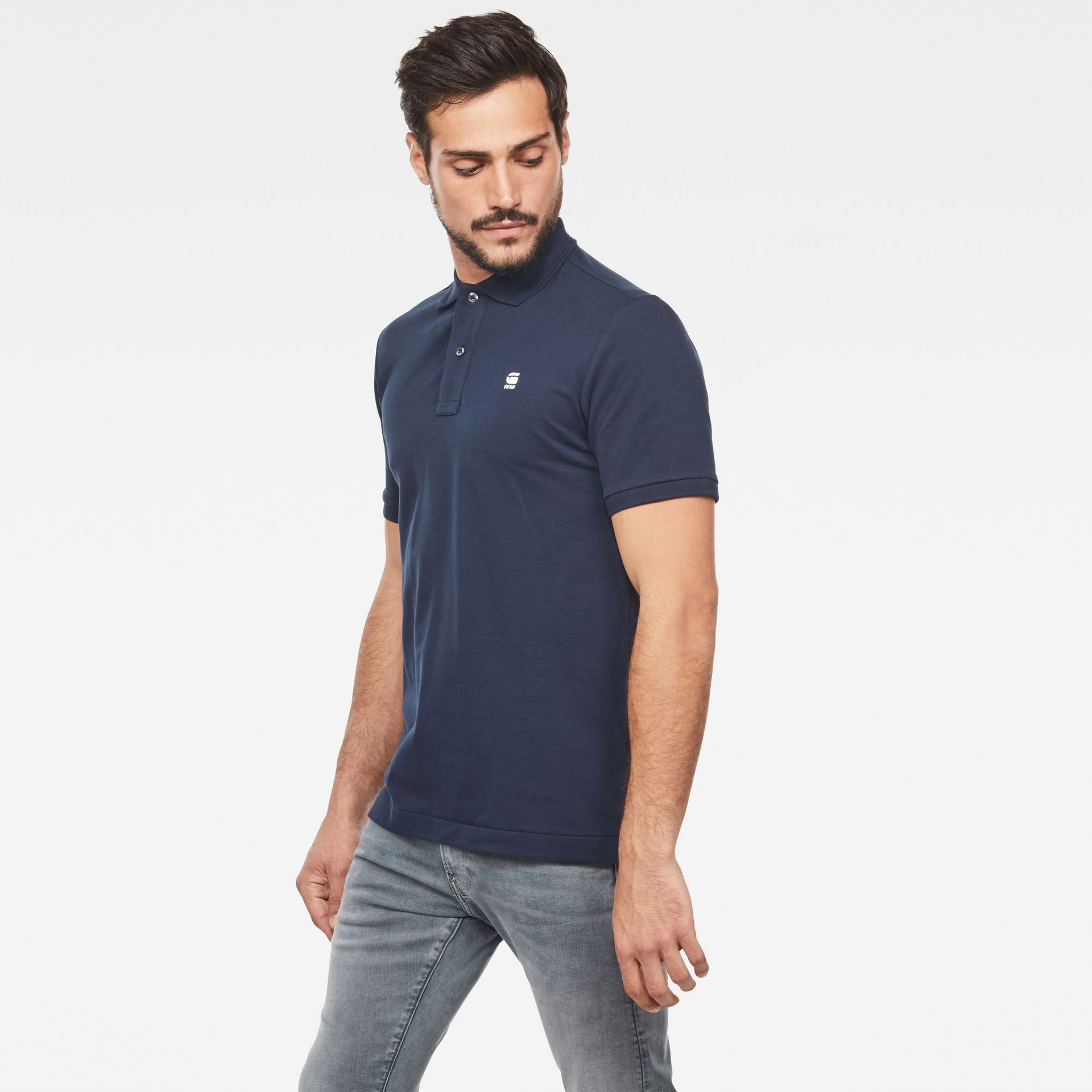 G-star Raw Dunda slim polo s\s 6067 sartho blue 2900138846076