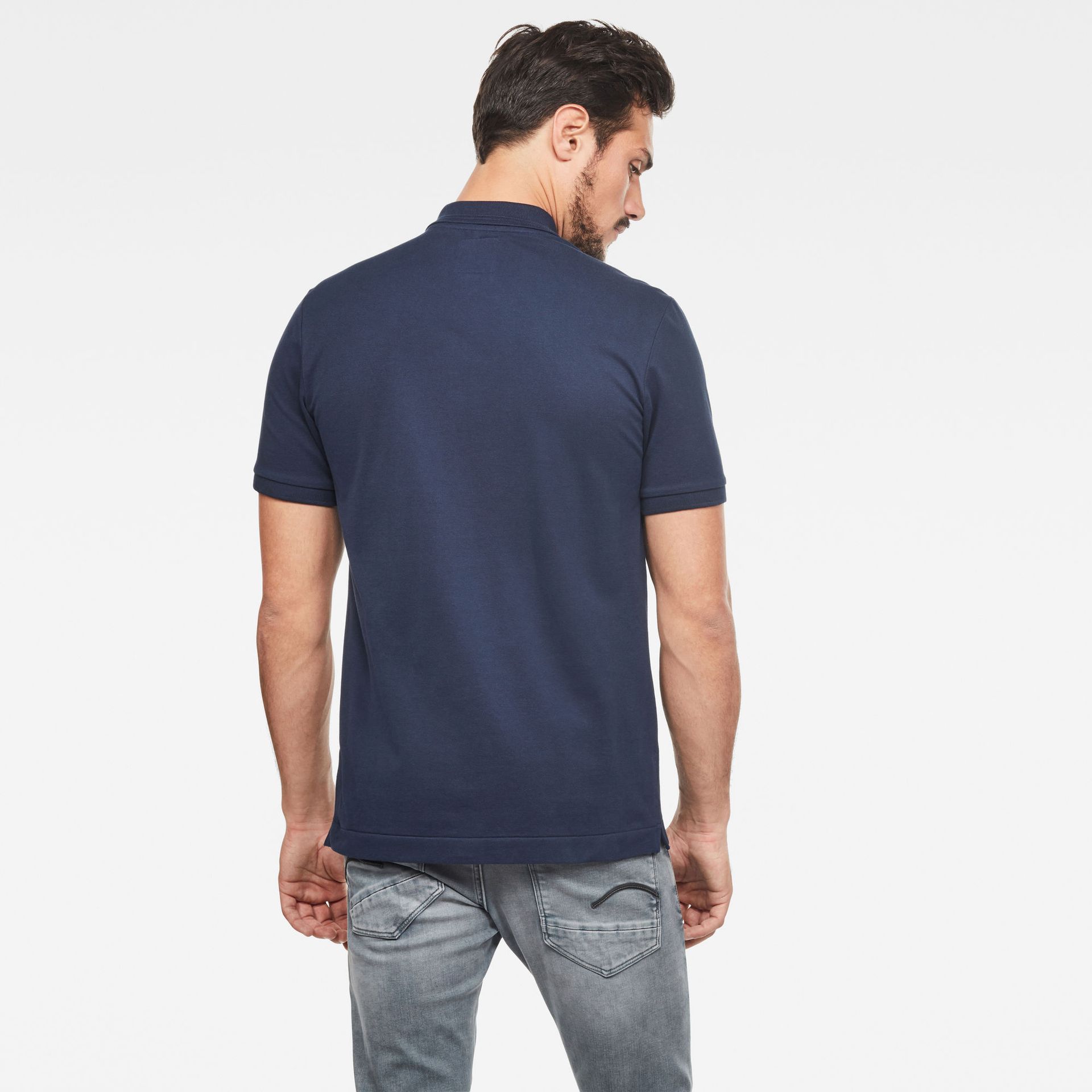 G-star Raw Dunda slim polo s\s 6067 sartho blue 2900138846076
