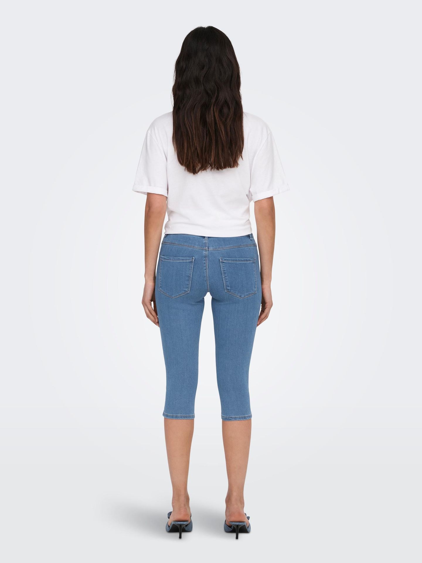 Only ONLRAIN LIFE REG SK KNICKERS DNM NO Light Blue Denim 2900138939020