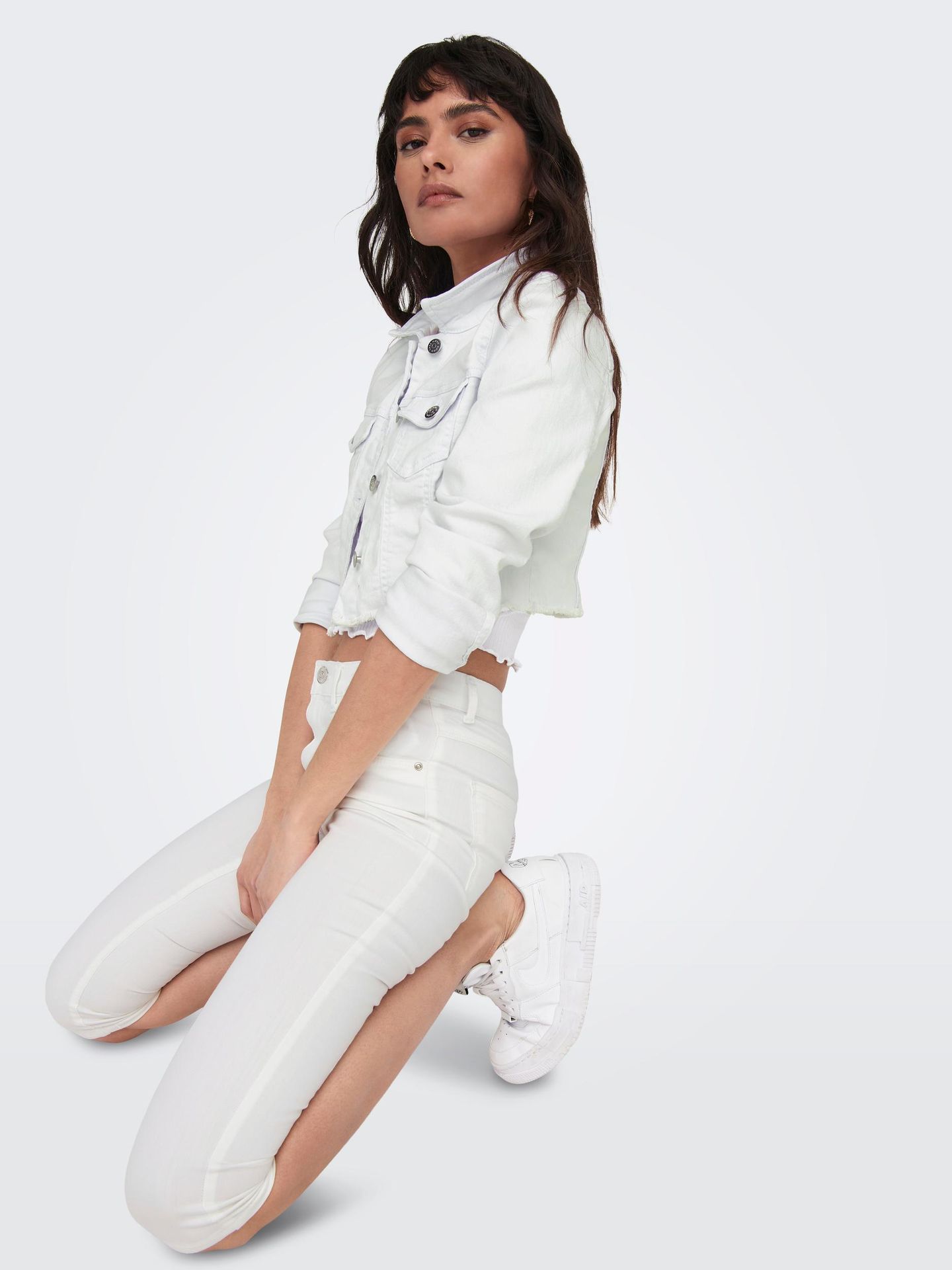 Only ONLRAIN LIFE REG SK KNICKERS DNM NO White 2900138953064