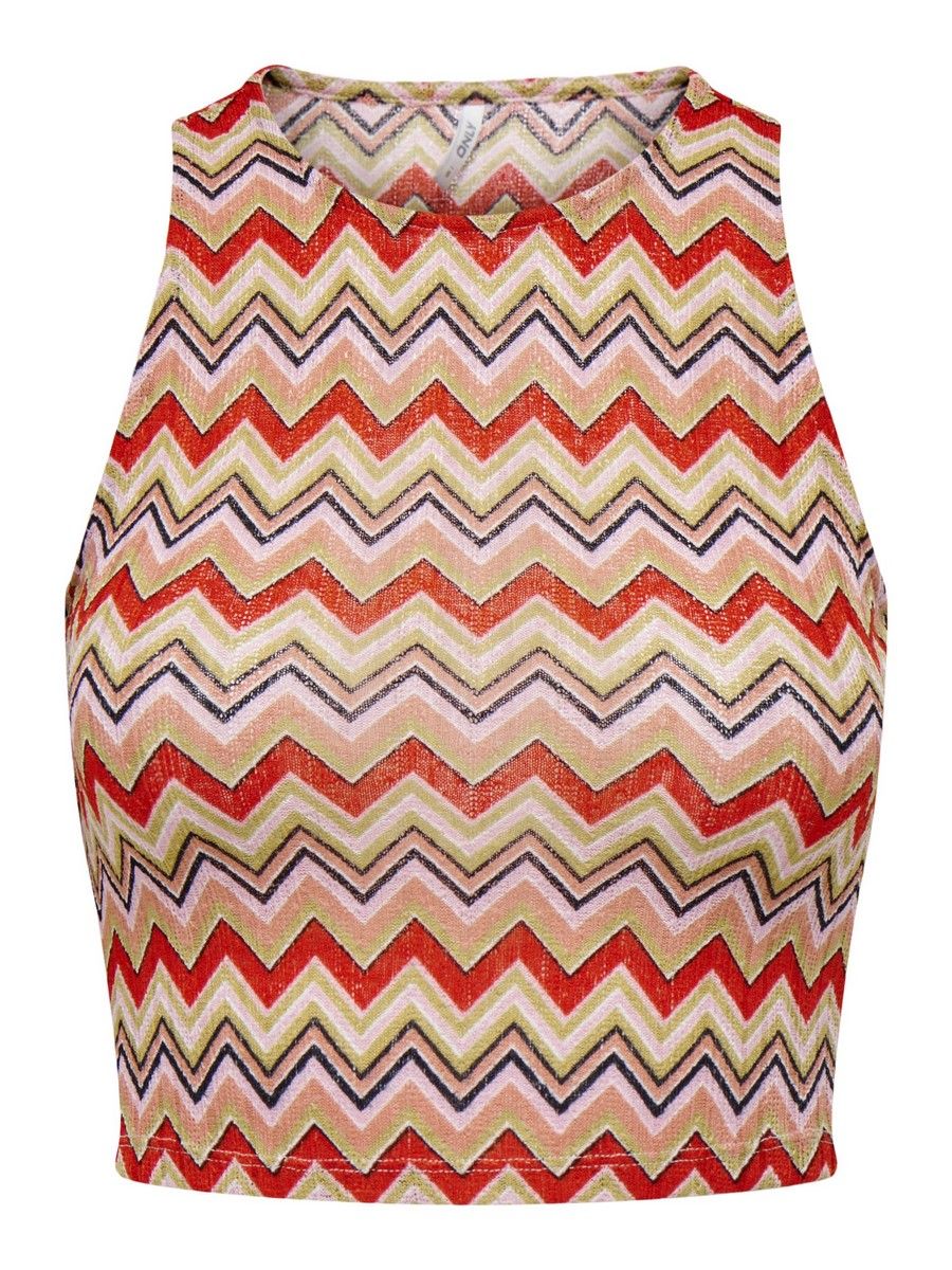 Only ONLBOHO S/L TOP JRS Chintz Rose/Zigzag 2900138951053