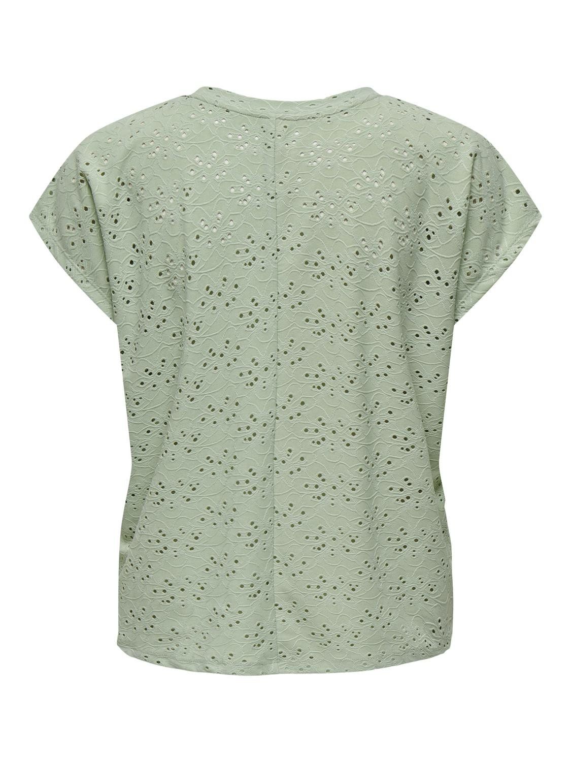Only ONLSMILLA S/S TOP JRS NOOS Frosty Green 2900147662032