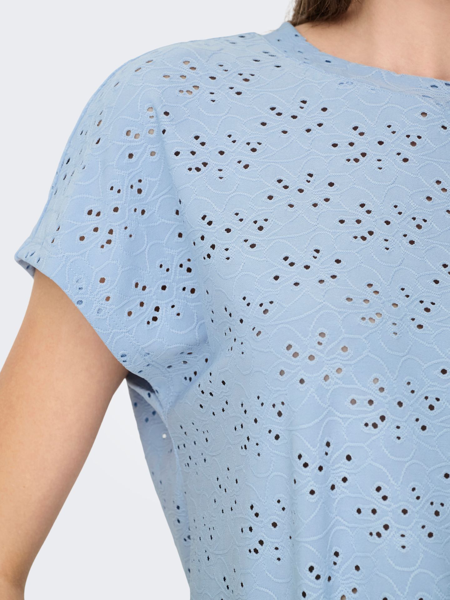 Only ONLSMILLA S/S TOP JRS NOOS Soft Chambray 2900162744058