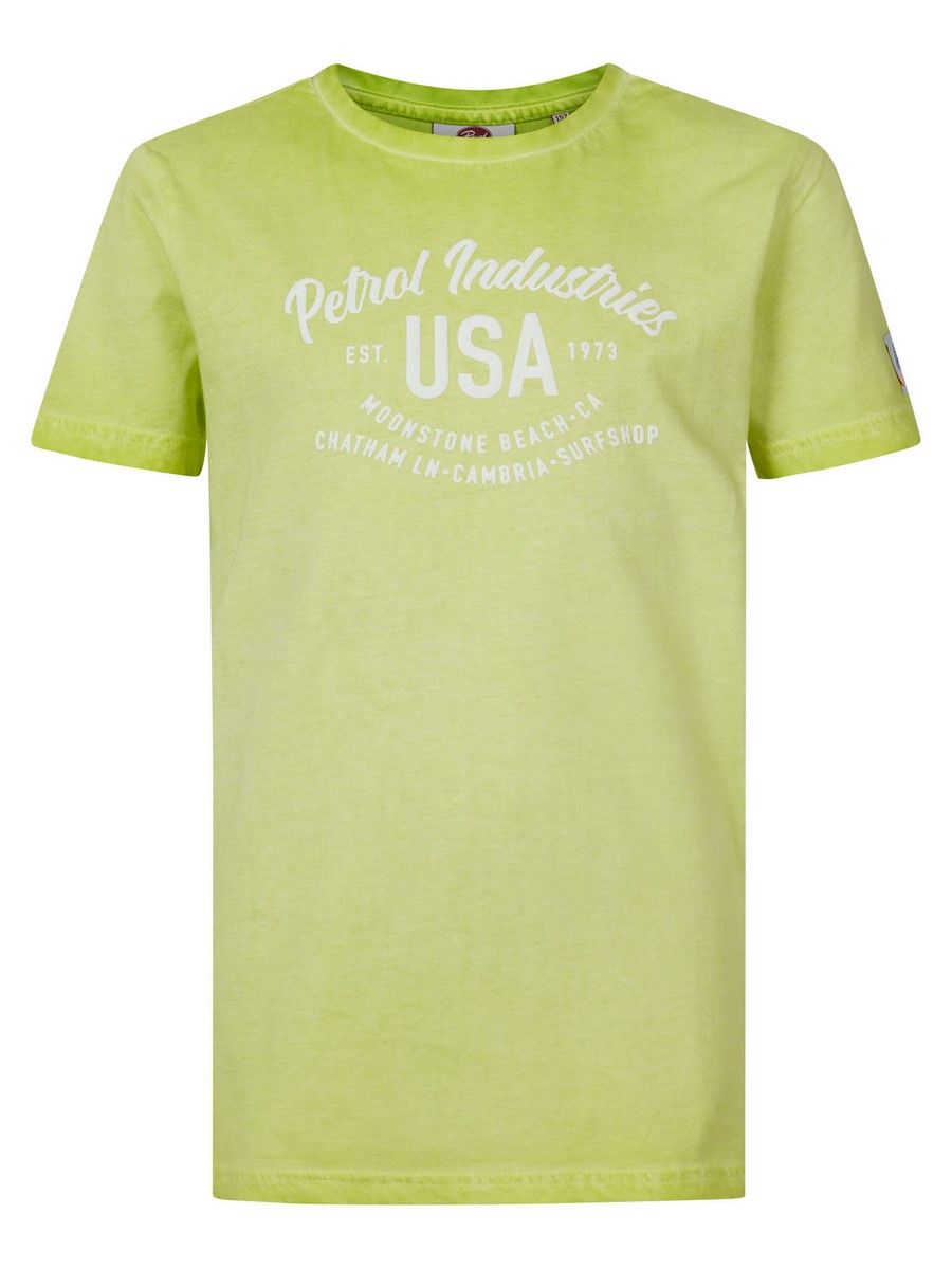 Petrol Jongens Boys T-Shirt SS Classic Print Lime Punch6097 00103869-EKA26002700000061