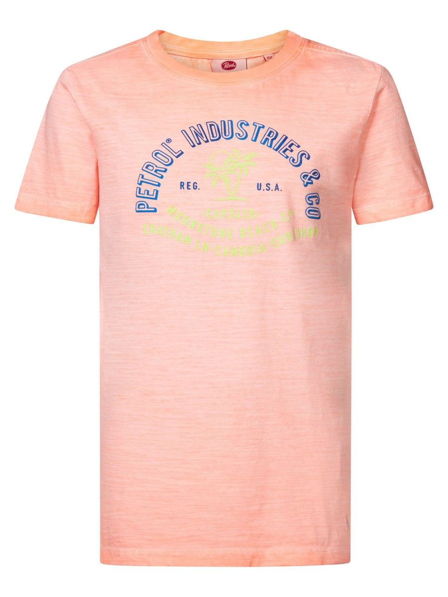 Petrol Jongens Boys T-Shirt SS Classic Print Fiery Coral3099 00103872-EKA26002700000022