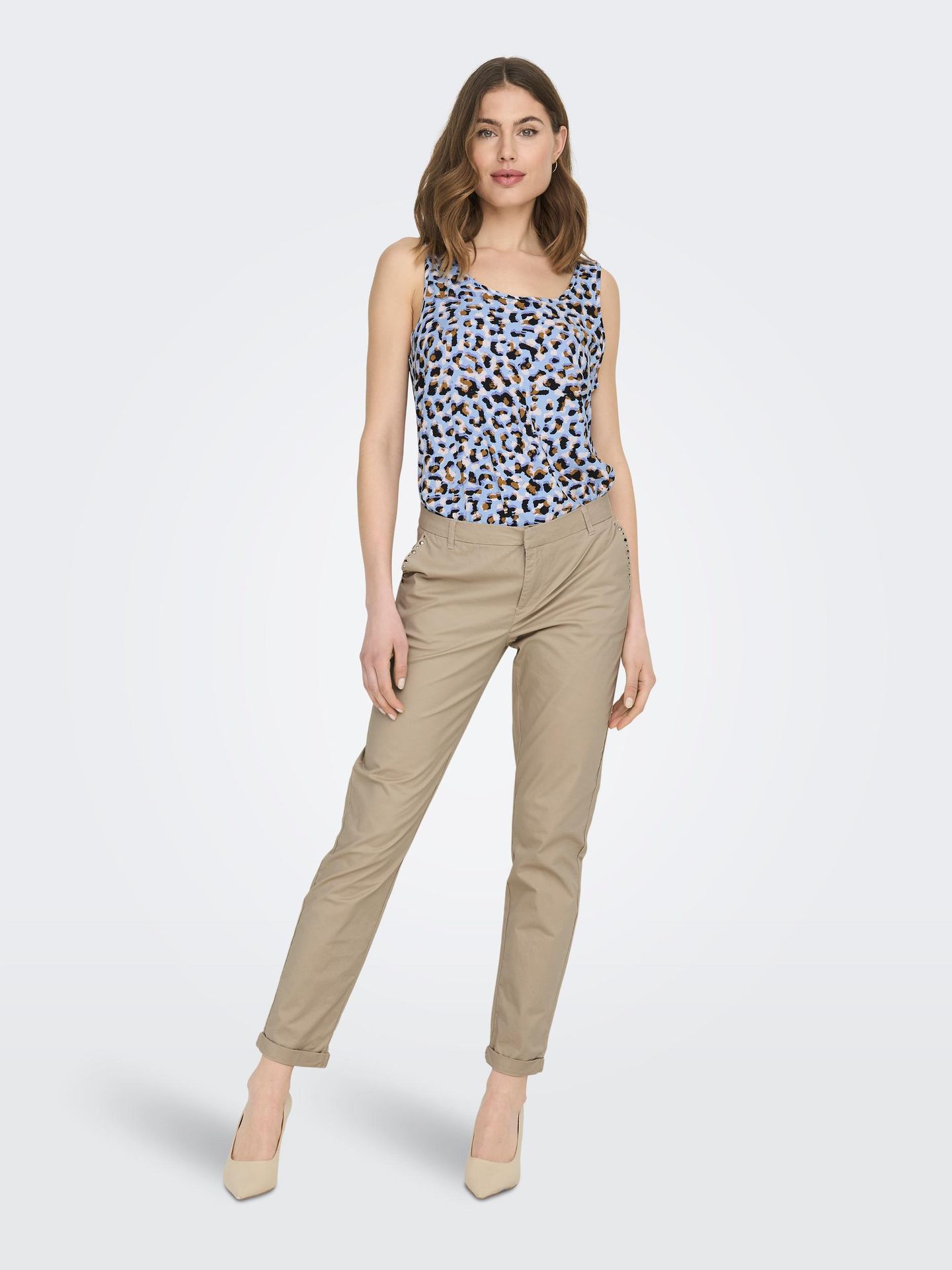 Only ONLNOVA LIFE S/L TOP AOP  PTM Powder Blue/411 Summer leo 2900139003010