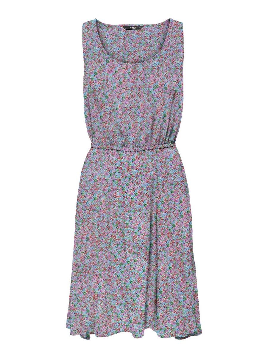 Only ONLNOVA LIFE S/L SARA DRESS AOP  PT Cyan Blue/399 Luca 00103891-EKA26011400001437