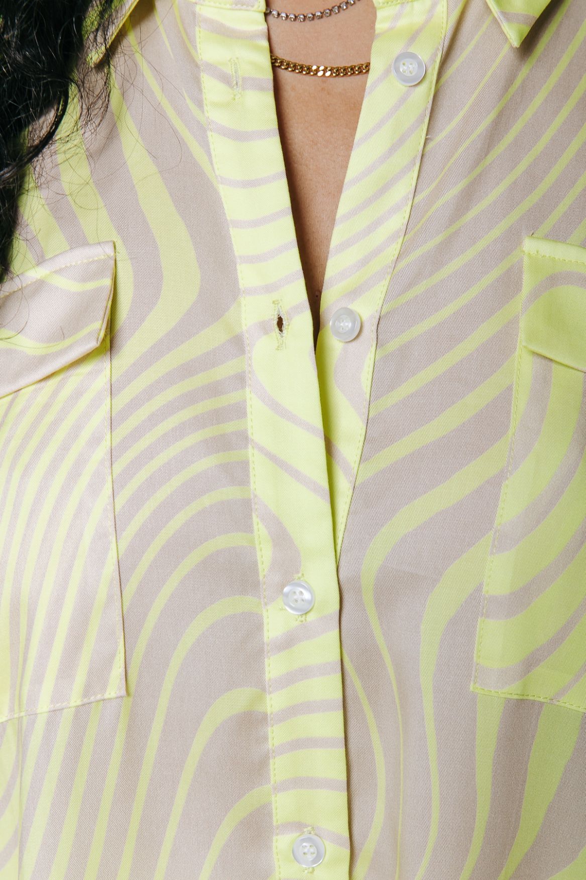 Colourful Rebel Tatum Liquid Blouse 712 lime 2900139055040