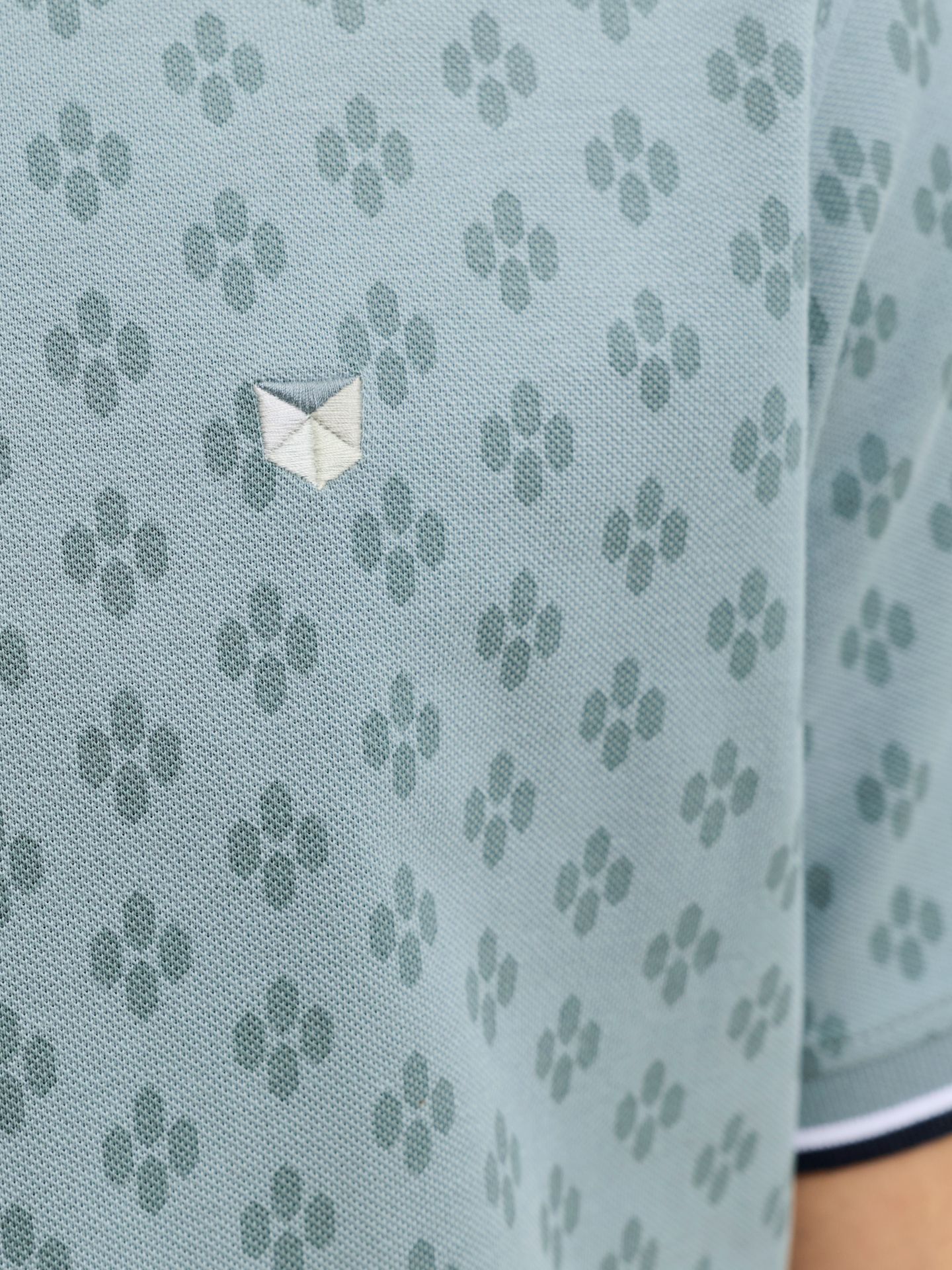 Jack & Jones JPRPAULOS PLAY AOP BLU. SS POLO Stormy Sea 2900165937044