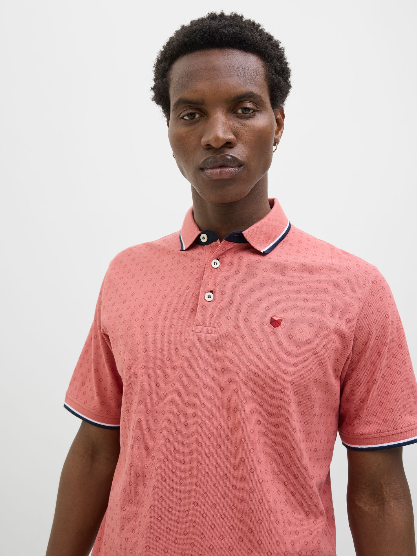 Jack & Jones JPRPAULOS PLAY AOP BLU. SS POLO Faded Rose/NEW 2900156005059
