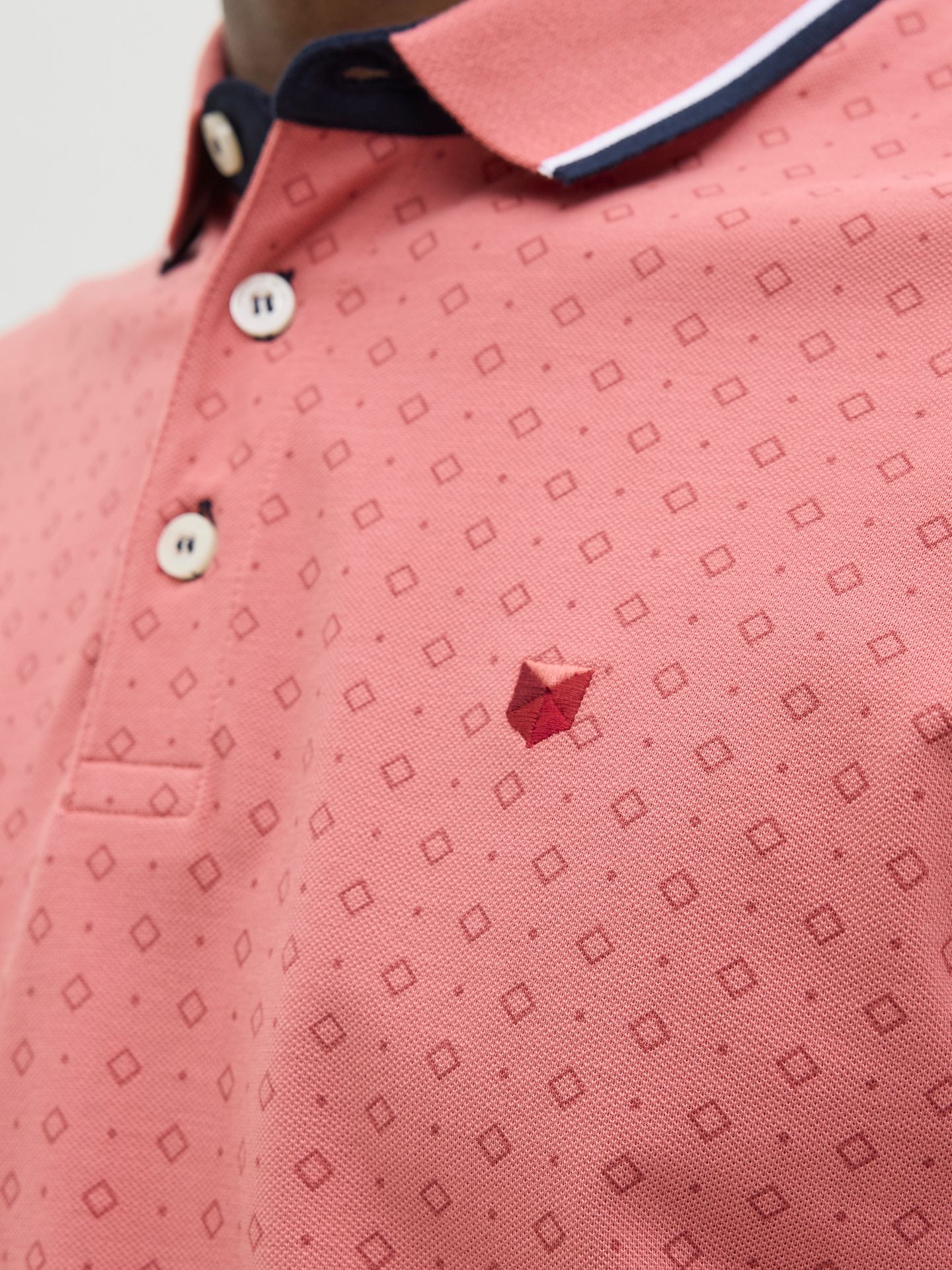 Jack & Jones JPRPAULOS PLAY AOP BLU. SS POLO Faded Rose/NEW 2900156005028