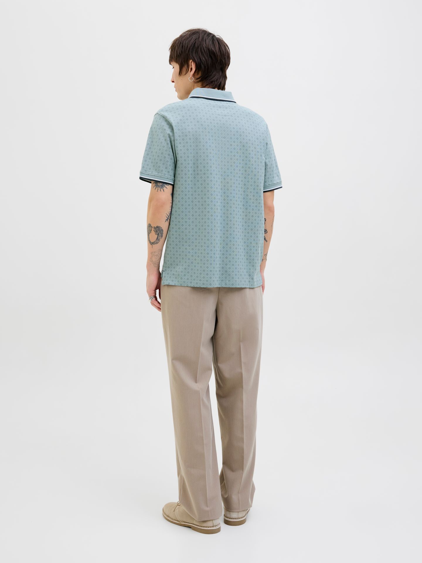 Jack & Jones JPRPAULOS PLAY AOP BLU. SS POLO Stormy Sea/NEW 2900156006018