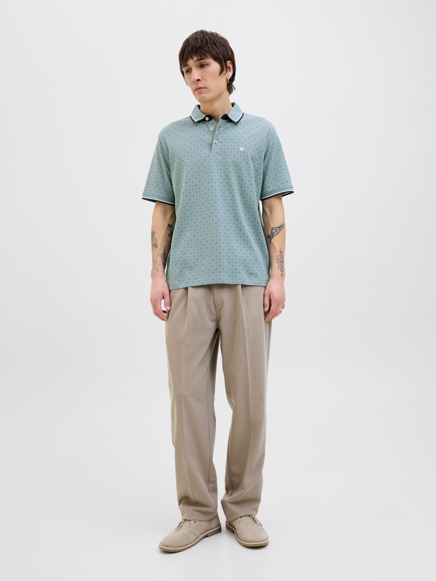 Jack & Jones JPRPAULOS PLAY AOP BLU. SS POLO Stormy Sea/NEW 2900156006018