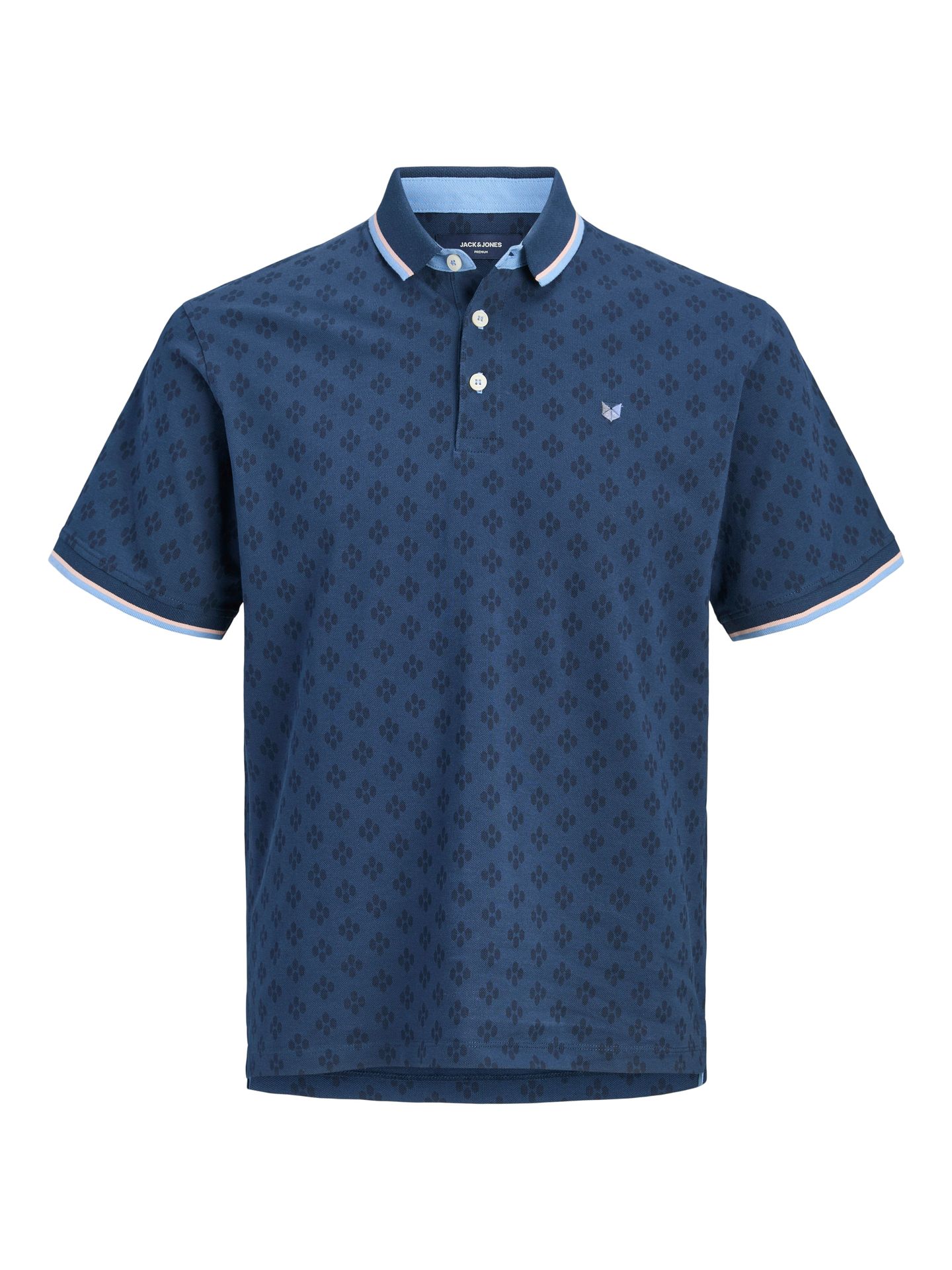 Jack & Jones JPRPAULOS PLAY AOP BLU. SS POLO Pageant Blue 00103978-EKA26011400003236