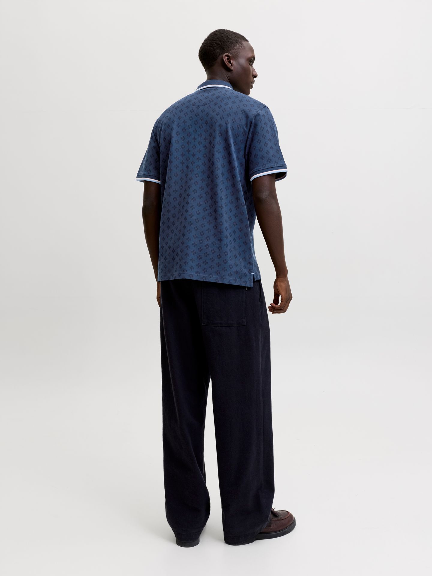 Jack & Jones JPRPAULOS PLAY AOP BLU. SS POLO Pageant Blue 2900165940020