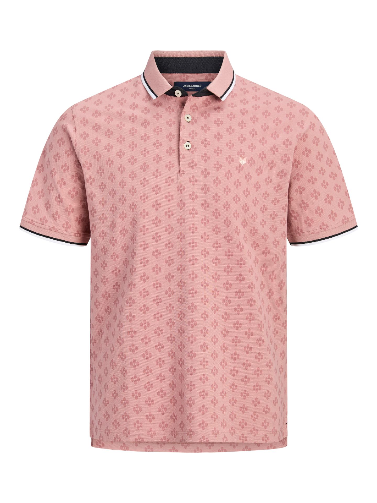 Jack & Jones JPRPAULOS PLAY AOP BLU. SS POLO Ash Rose 00103978-EKA26011400003445