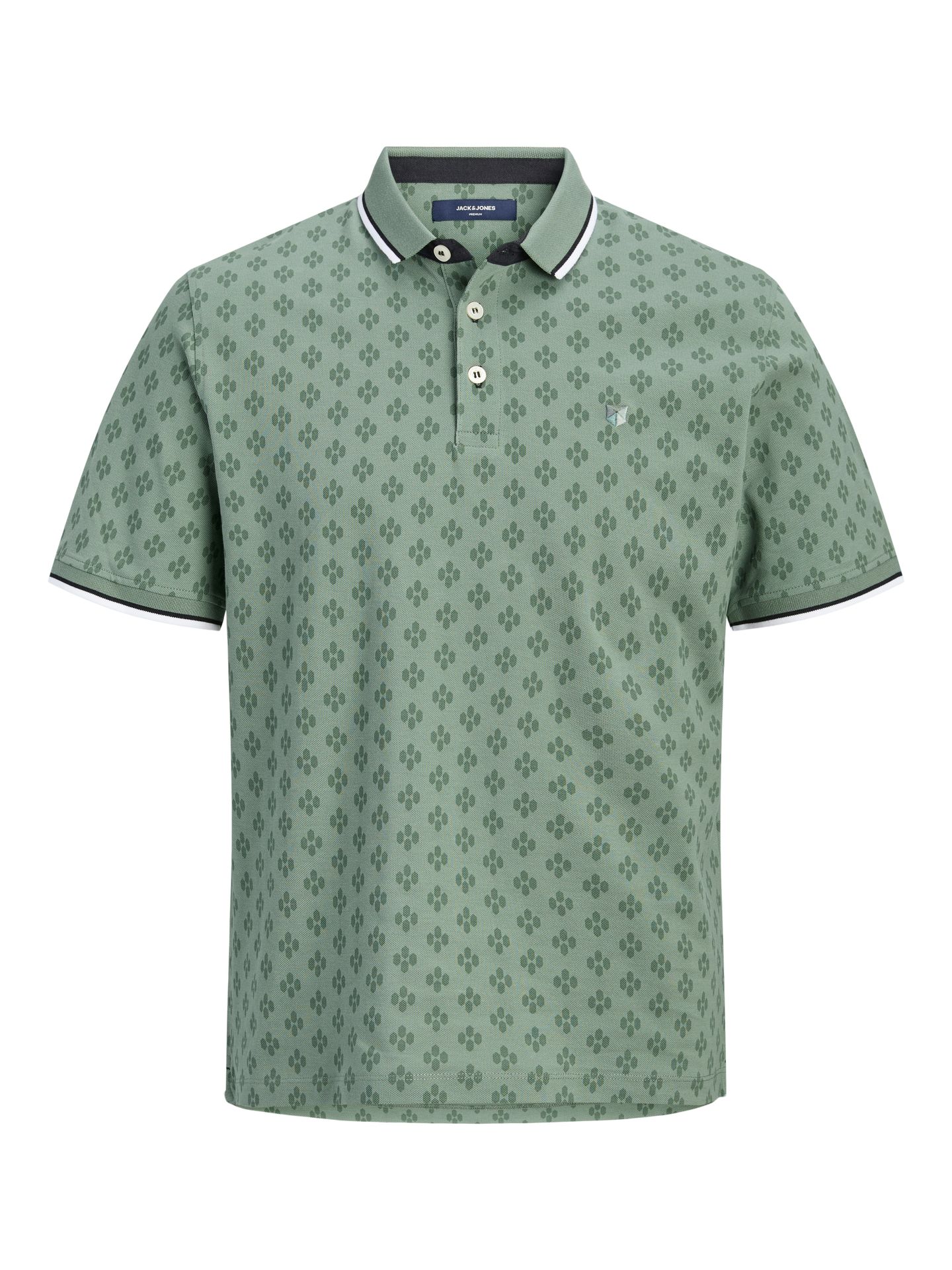Jack & Jones JPRPAULOS PLAY AOP BLU. SS POLO Laurel Wreath 00103978-EKA26011400003446