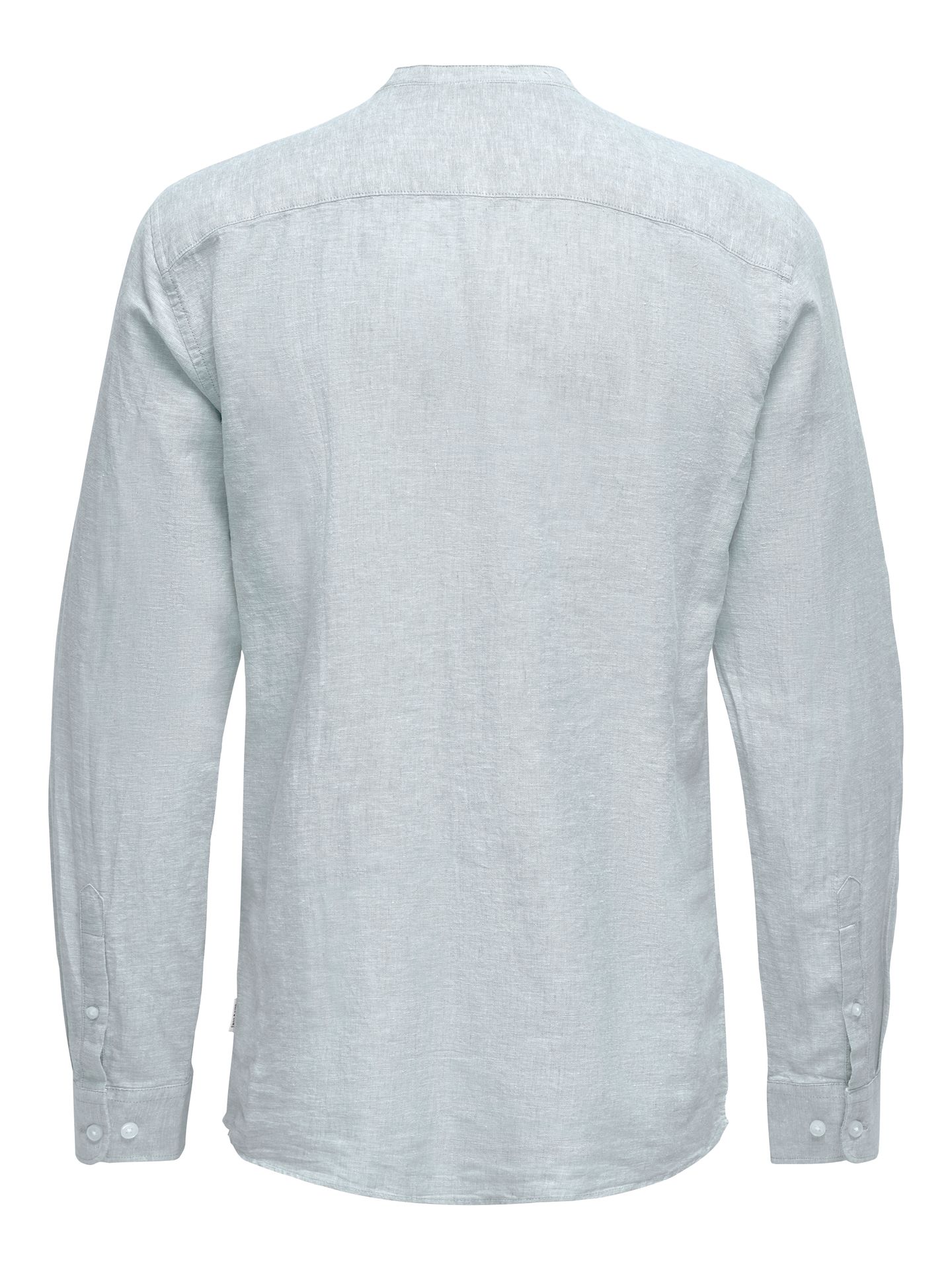 Only & Sons ONSCAIDEN LS SOLID LINEN MAO SHIRT Cashmere Blue 00103998-EKA26011400003339