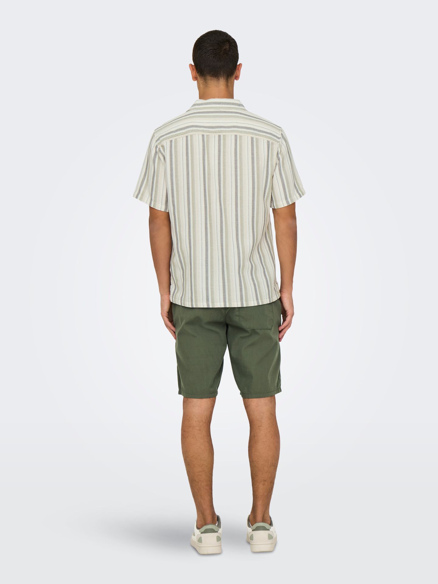 Only & Sons ONSTREV LIFE REG STRUC STRIPE SS SH Seagrass/Multi Stripe 2900164180045
