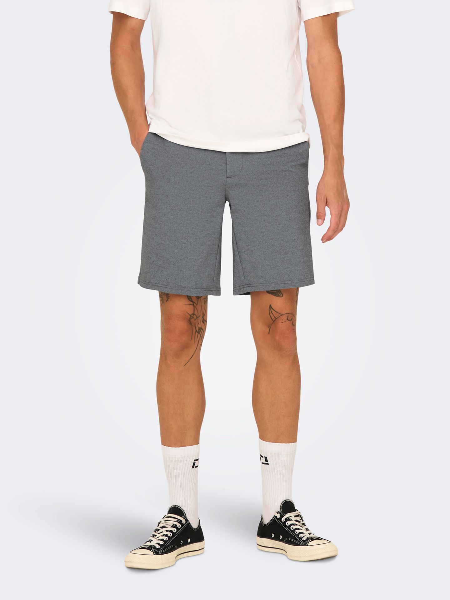 Only & Sons ONSMARK SHORTS 0209 NOOS Medium Grey Melange 00104118-EKA26011400000477