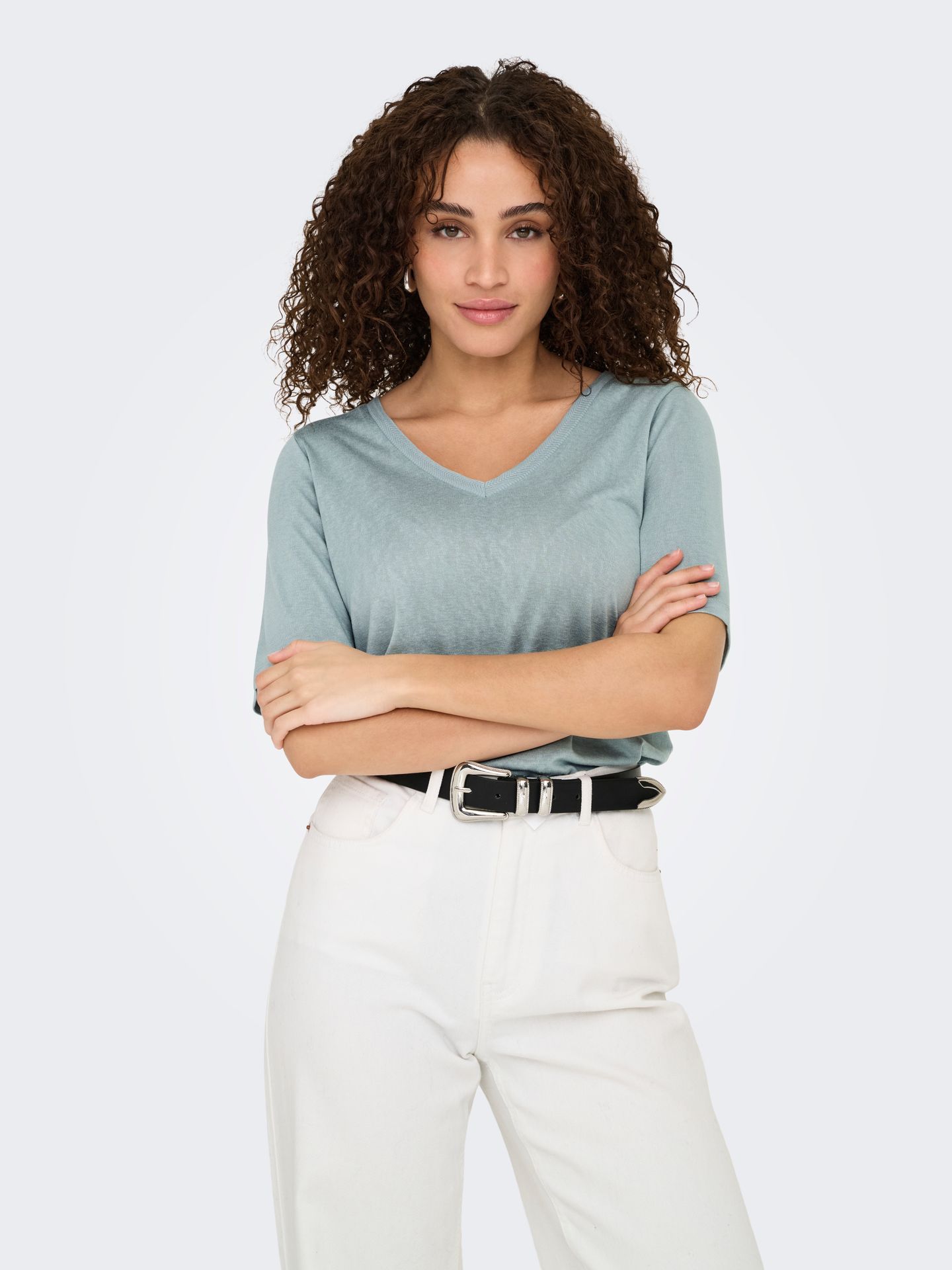 Only ONLELISE S/S V-NECK TOP JRS Abyss 2900156140026 Only ONLELISE S/S V-NECK TOP JRS Abyss 2900156140026