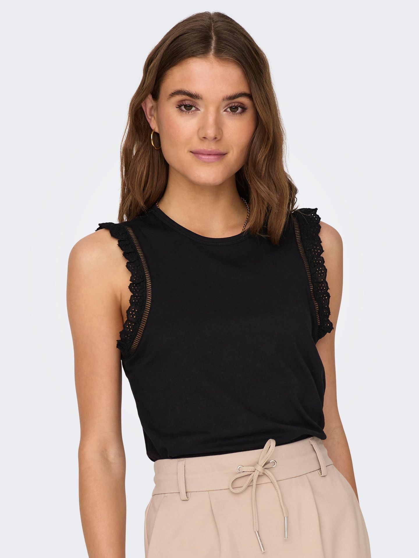 Only ONLLINDA S/S TOP JRS Black 2900139489036 Only ONLLINDA S/S TOP JRS Black 2900139489036