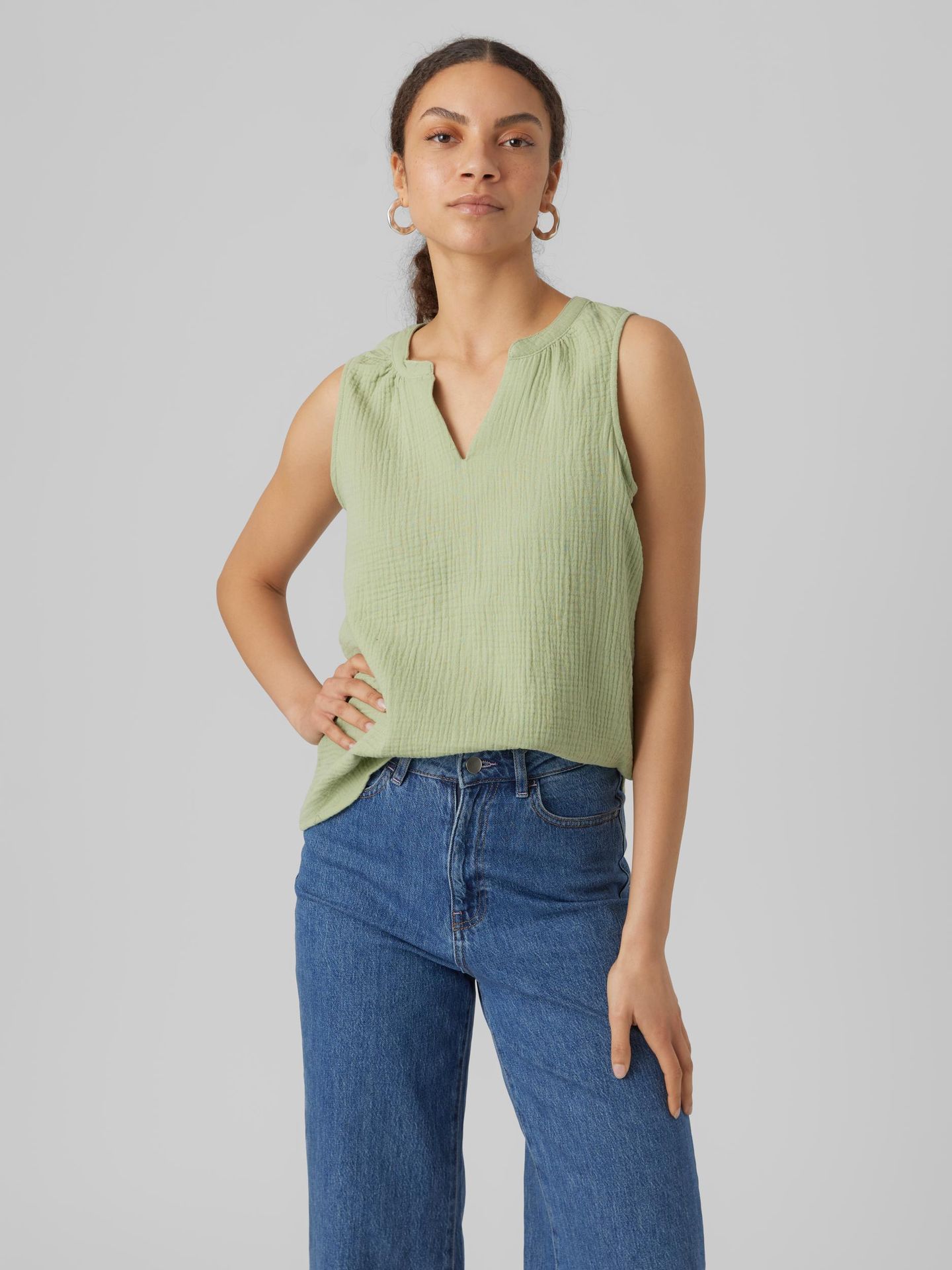 Vero Moda VMNATALI NIA SL TOP WVN Reseda 2900139548016