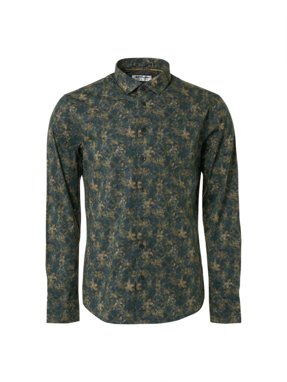 No Excess Shirt Stretch Allover Printed Ocean 131 00104276-EKA14000100000058